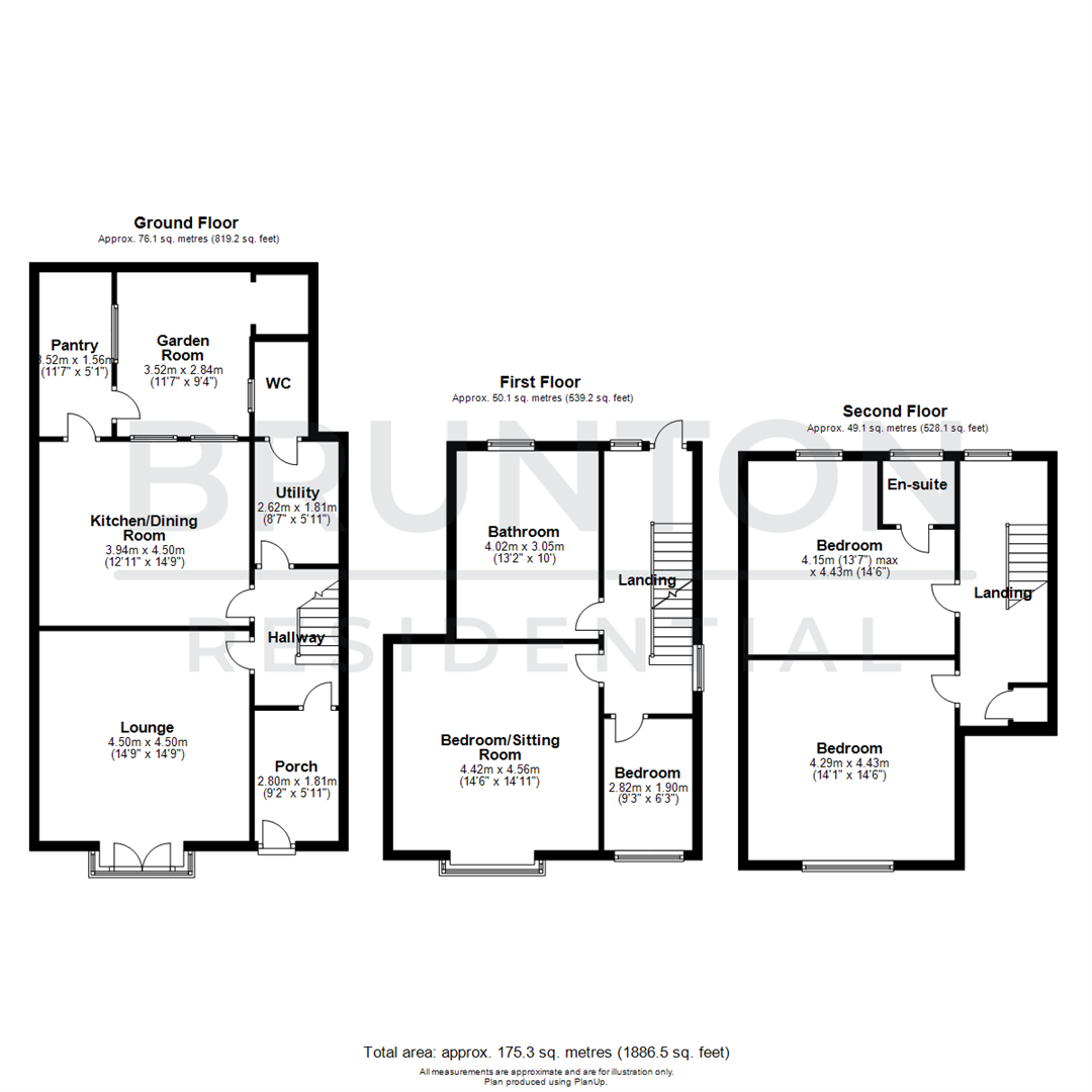 4 bed semi-detached house for sale in Parkville, Heaton - Property Floorplan
