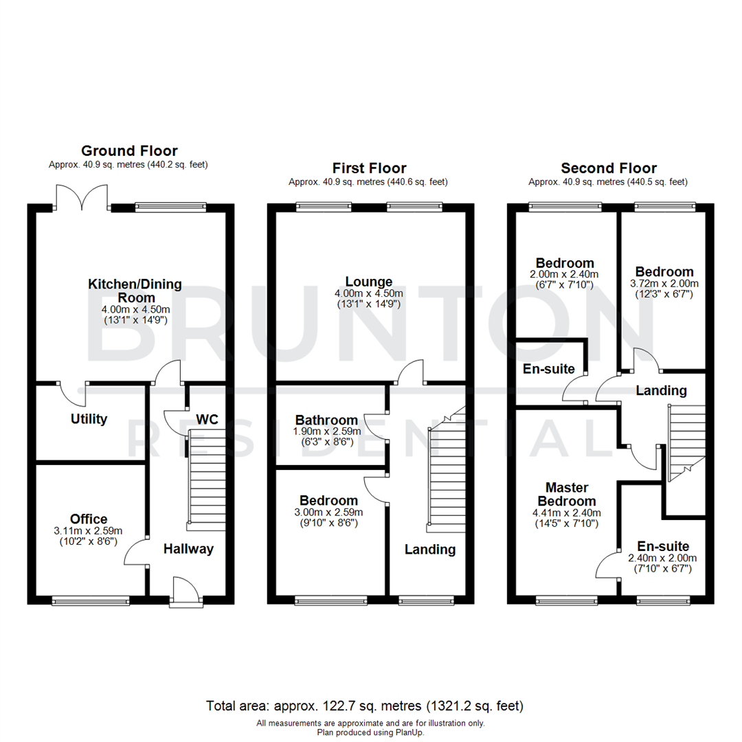 4 bed terraced house for sale in Skendleby Drive, Kenton - Property Floorplan