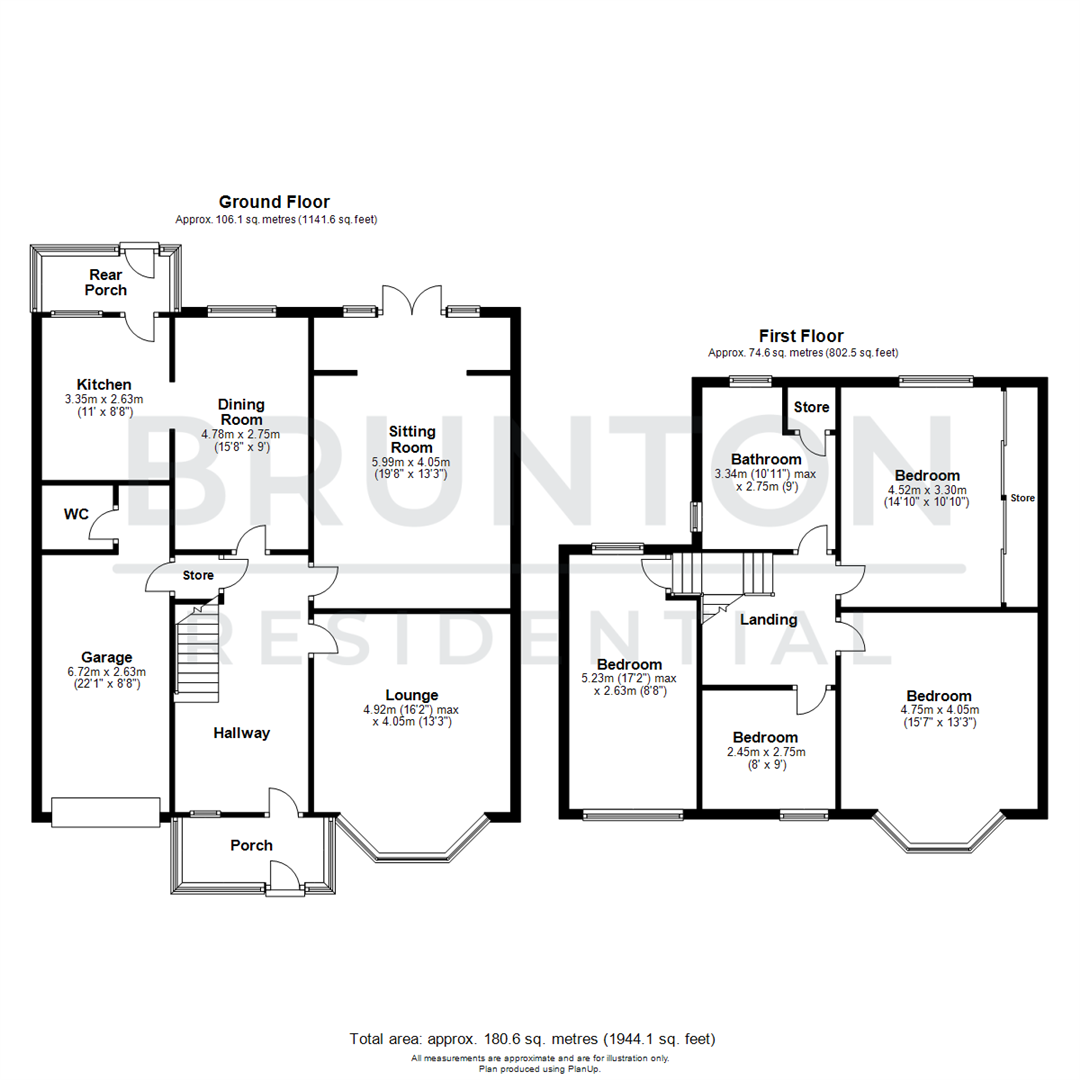 4 bed semi-detached house for sale in West Acres, Alnwick - Property Floorplan