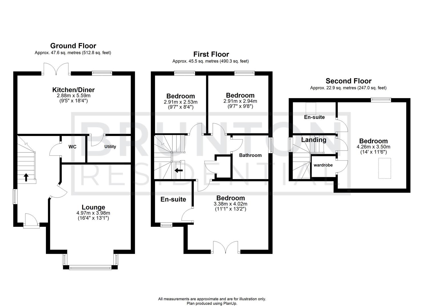 4 bed detached house for sale in Willowbay Drive, Great Park - Property Floorplan