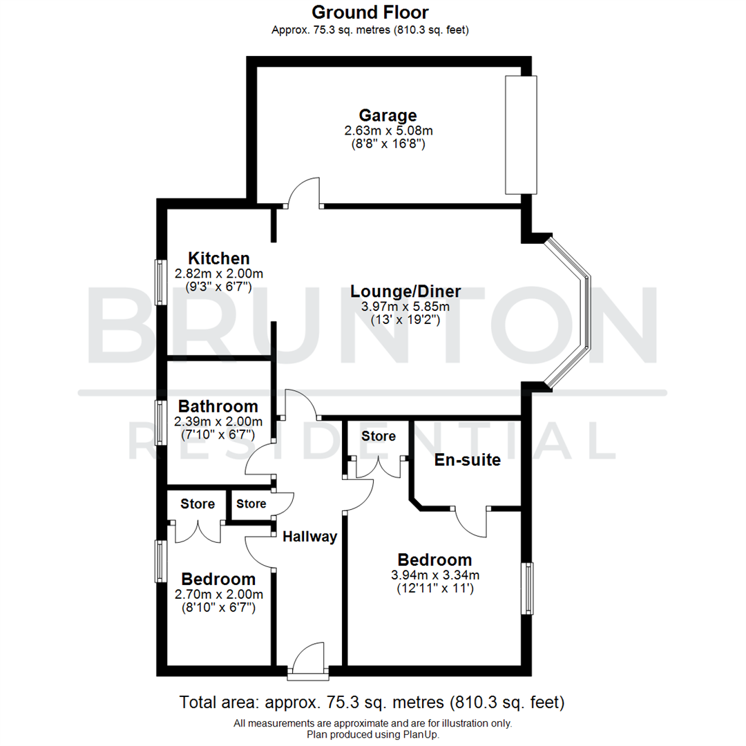 2 bed apartment for sale in Hugh Percy Court, Morpeth - Property Floorplan