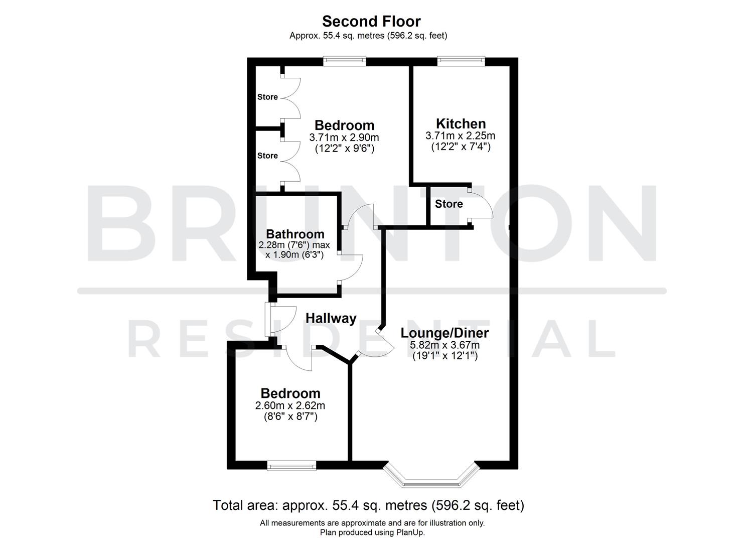 2 bed apartment for sale in Nursery Gardens, Fenham - Property Floorplan