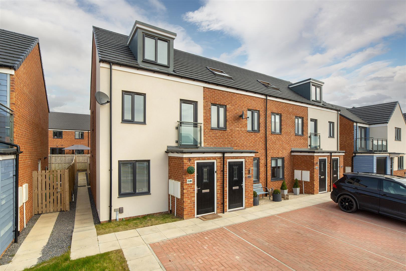 3 bed town house for sale in Roseden Way, Newcastle Upon Tyne  - Property Image 1