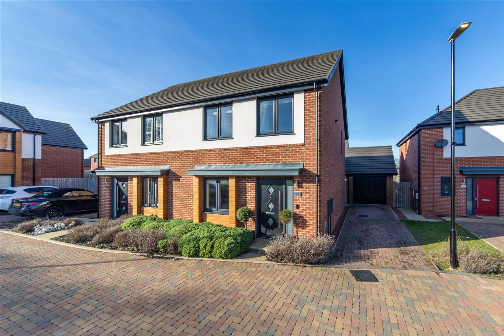 3 bed semi-detached house for sale in Foxfield Close, Newcastle Upon Tyne  - Property Image 1