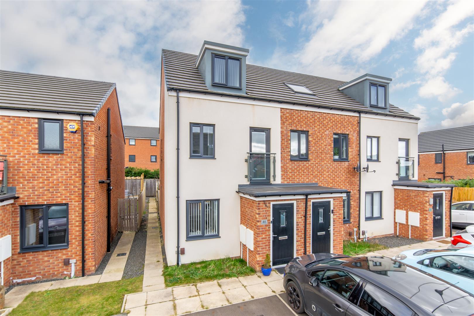 3 bed town house for sale in Orangetip Gardens, Great Park  - Property Image 1