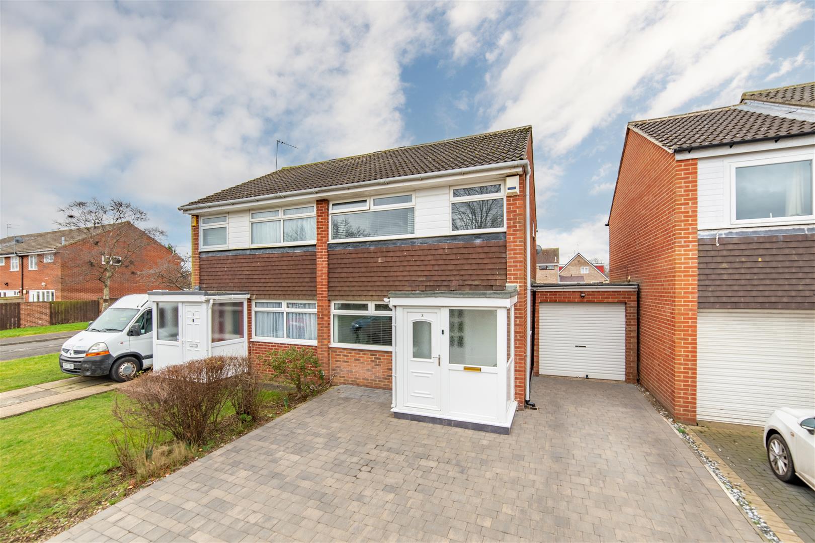 3 bed semi-detached house for sale in Englefield Close, Kingston Park, NE3 