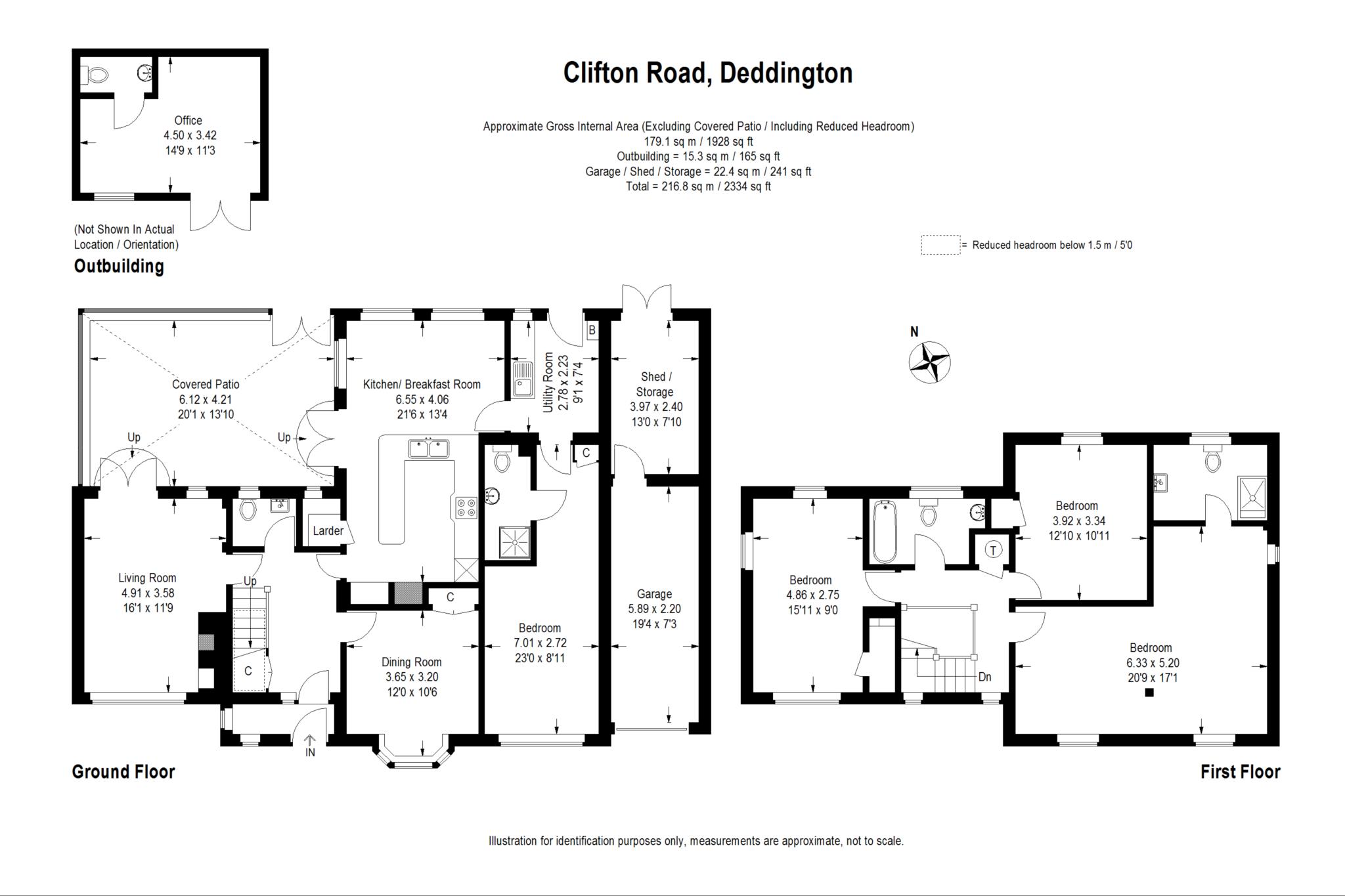 4 bed detached house to rent in Clifton Road, Banbury - Property Floorplan