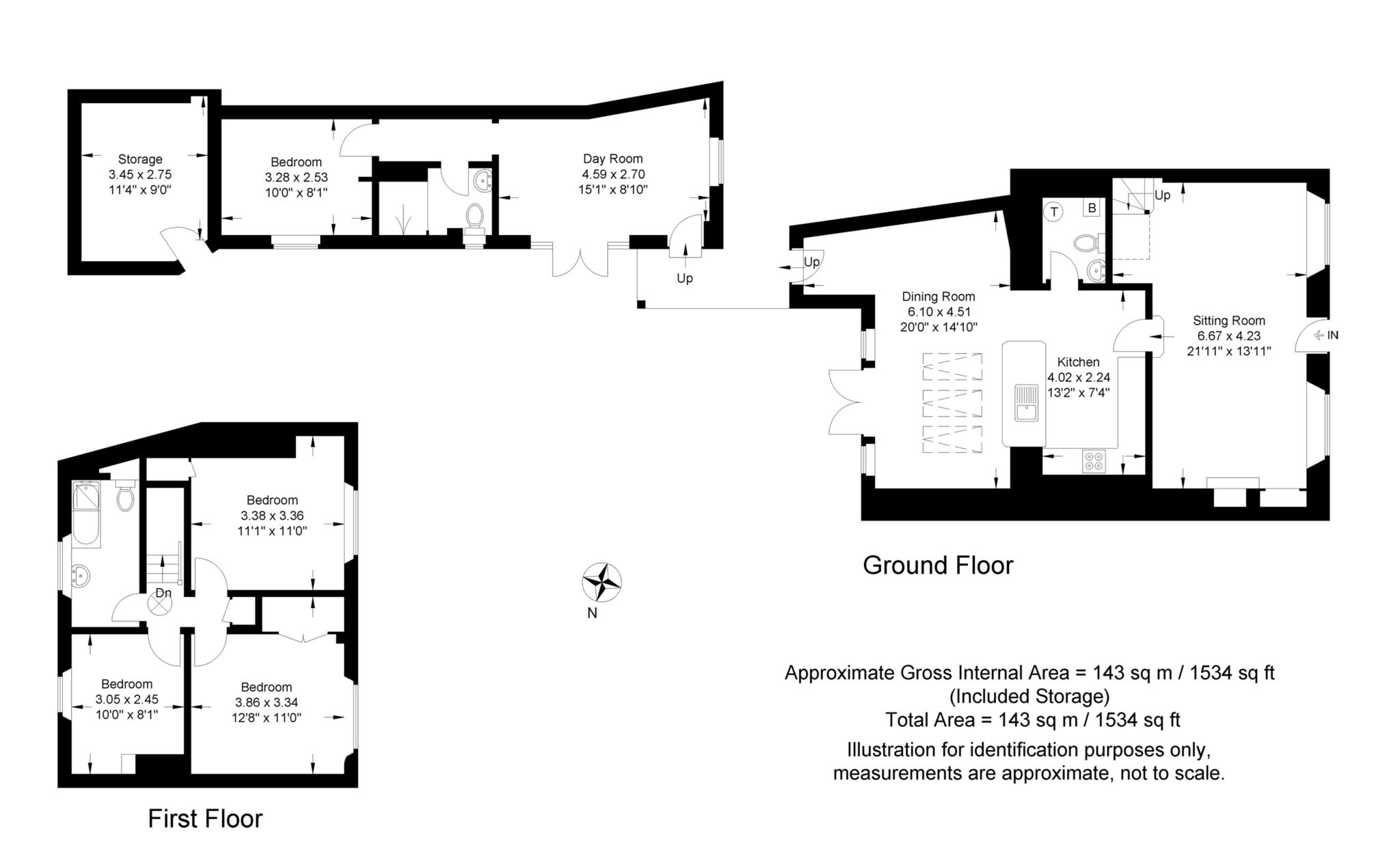 4 bed semi-detached house to rent in High Street, Banbury - Property Floorplan