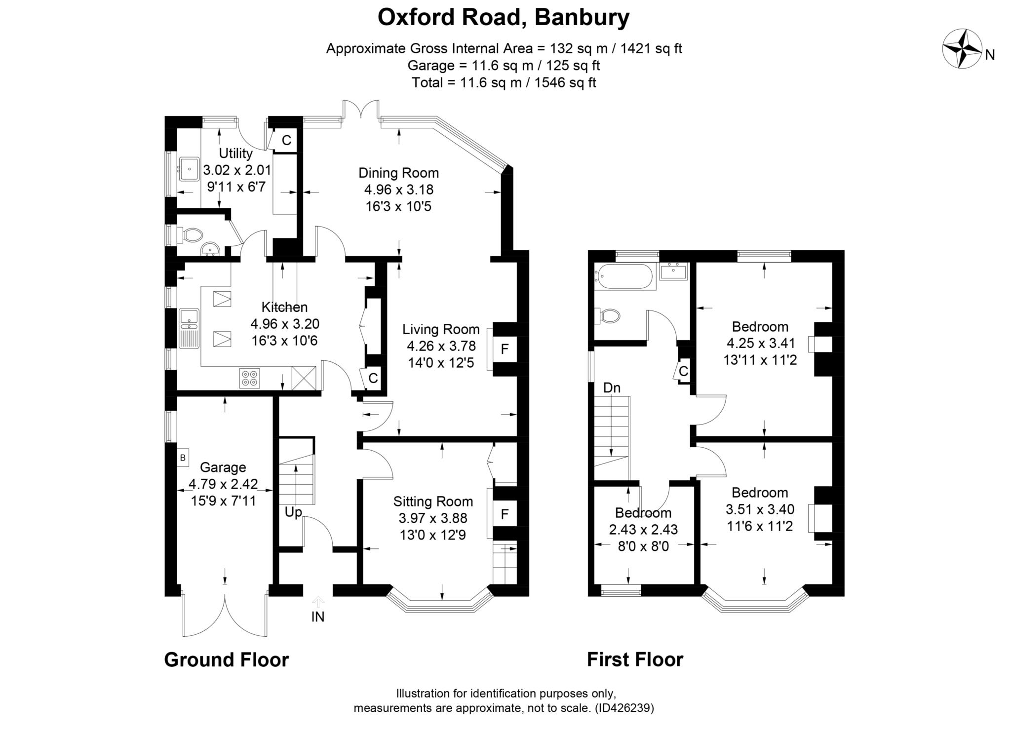 3 bed semi-detached house to rent in Oxford Road, Banbury - Property Floorplan