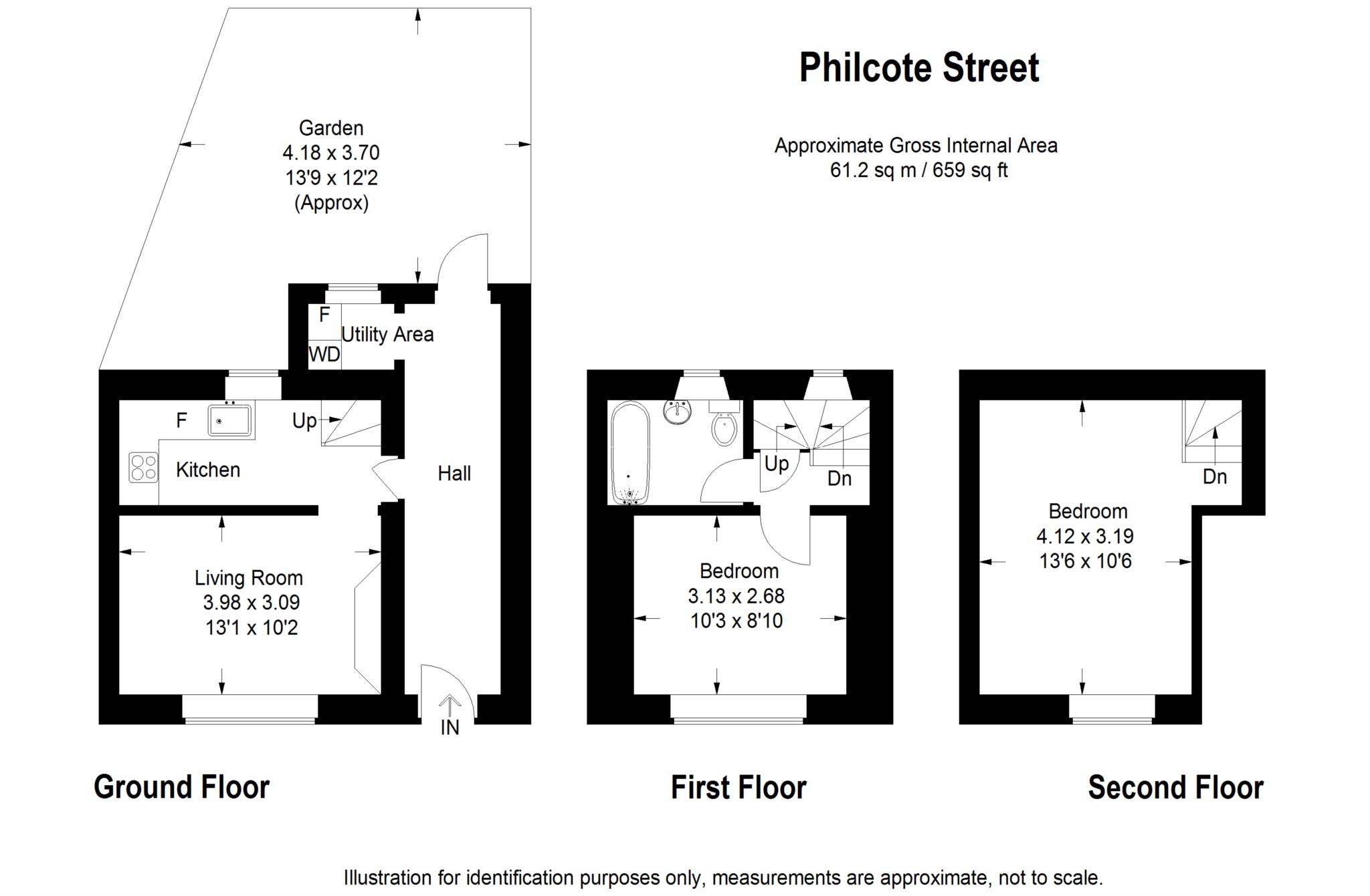 2 bed cottage to rent in Philcote Street, Banbury - Property Floorplan