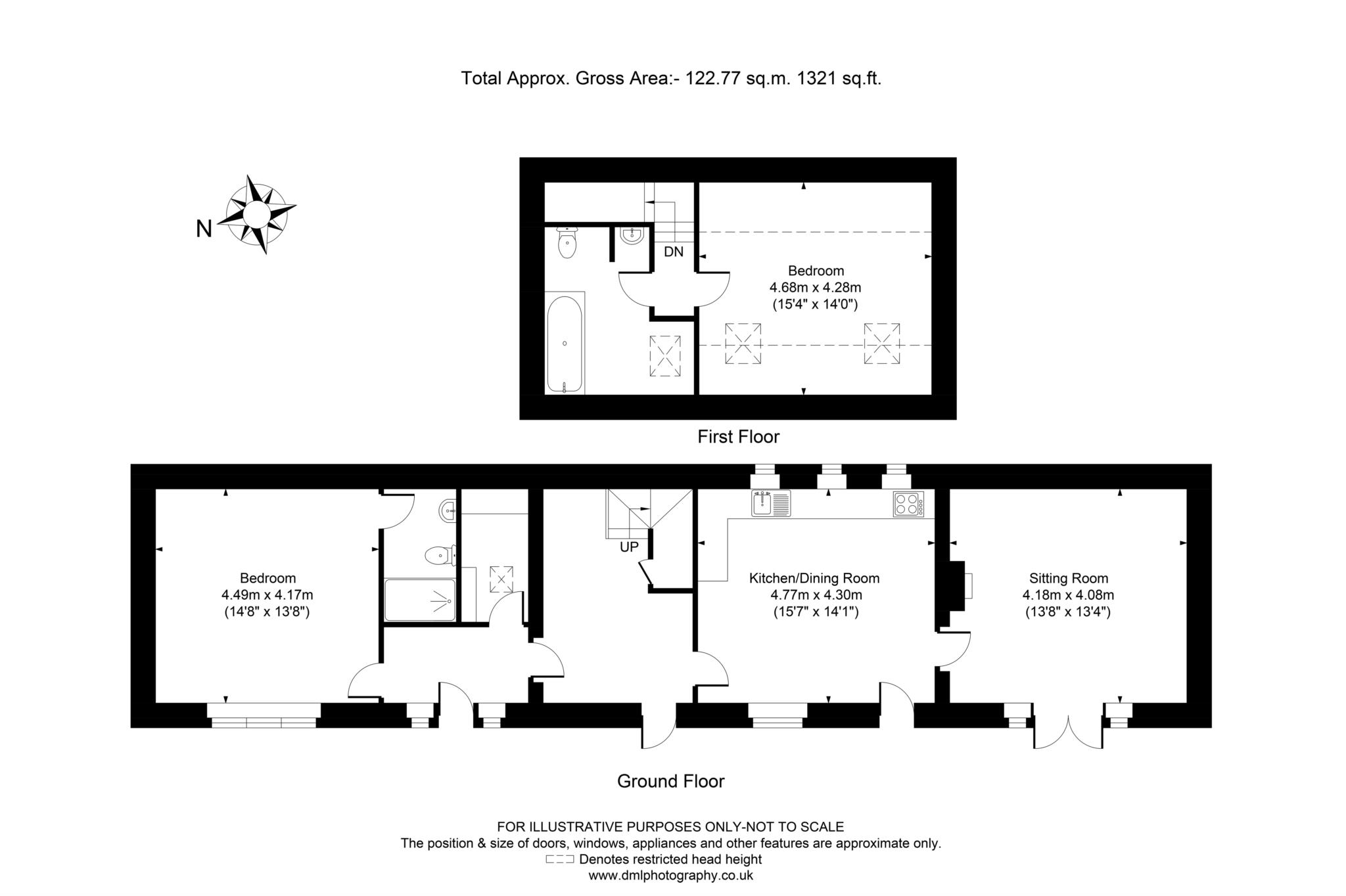 2 bed cottage to rent in Hempton Road, Banbury - Property Floorplan