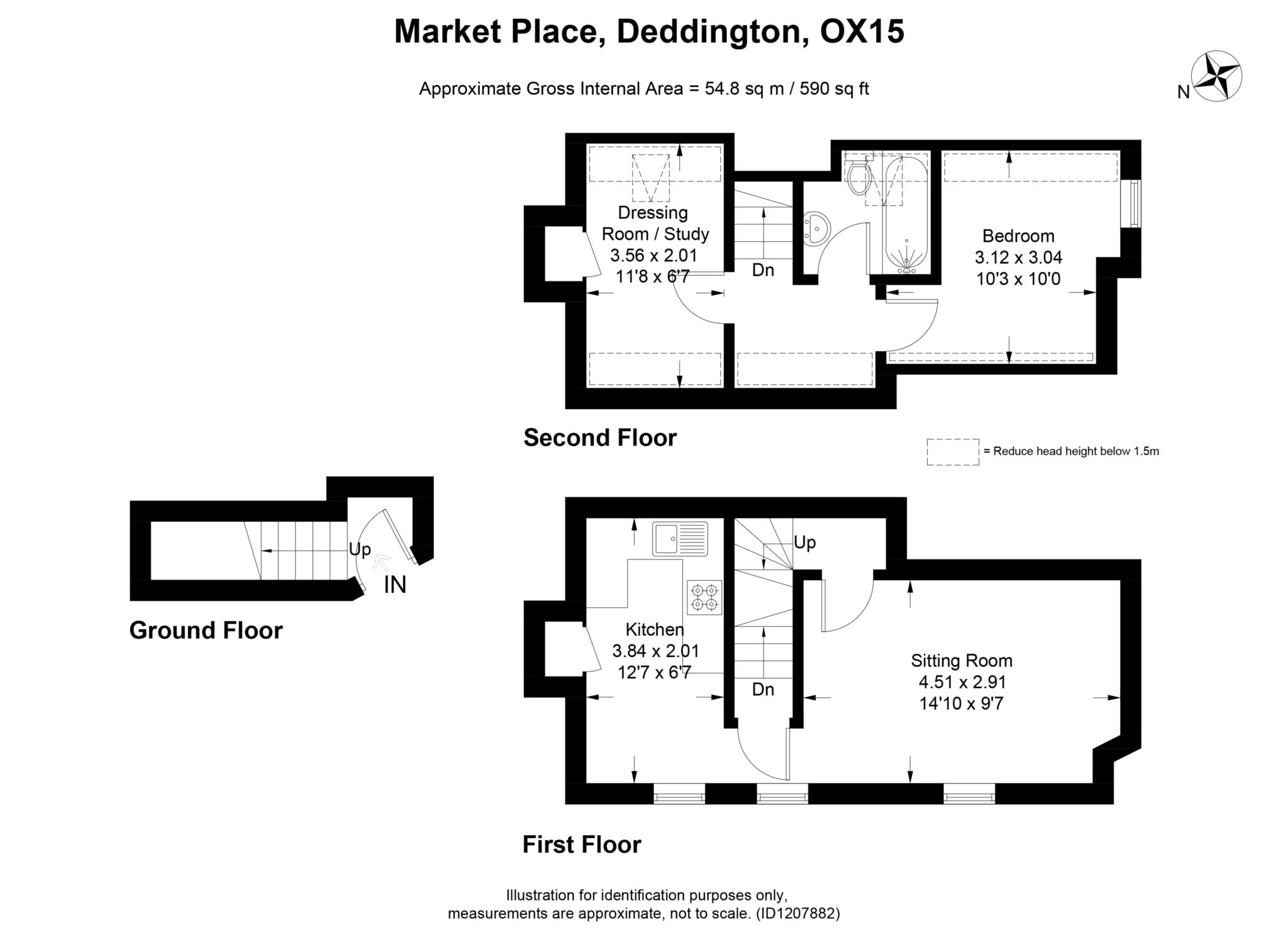 1 bed flat to rent in Market Place, Banbury - Property Floorplan