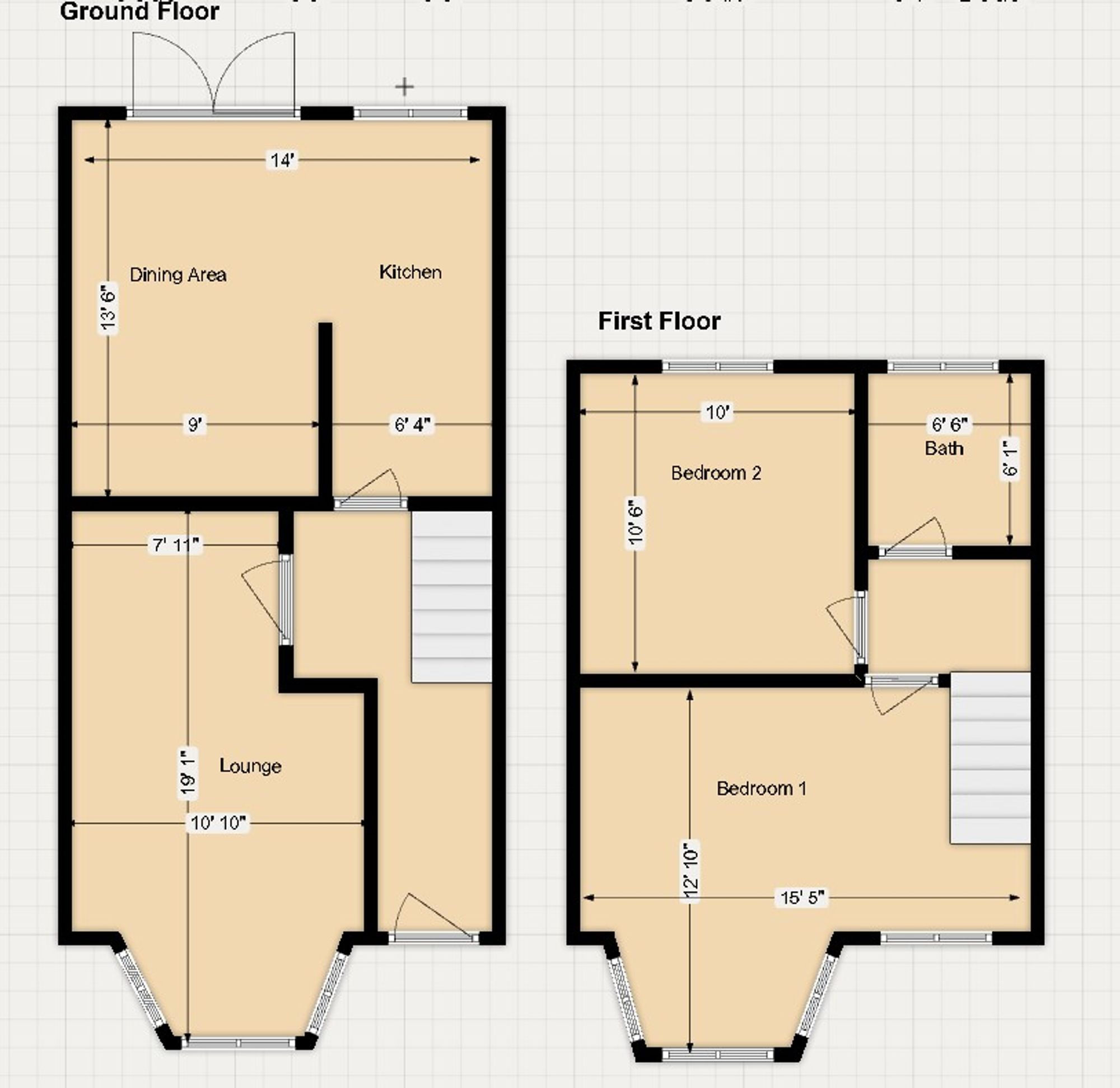 2 bed end of terrace house for sale in St. Christians Road, Coventry, CV3 - Property floorplan