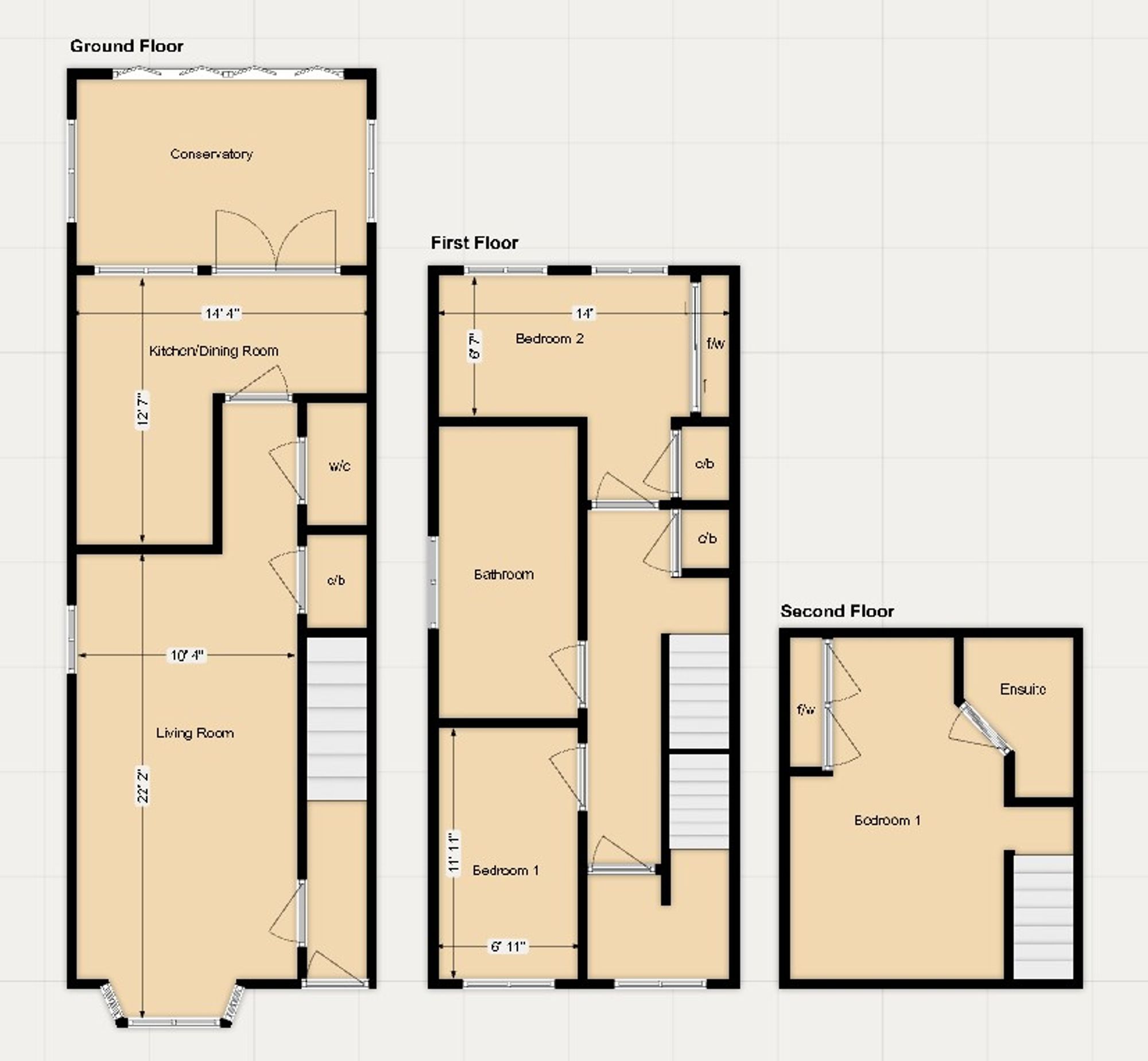 3 bed semi-detached house for sale in Clarendon Street, Earlsdon, Coventry, CV5 - Property floorplan