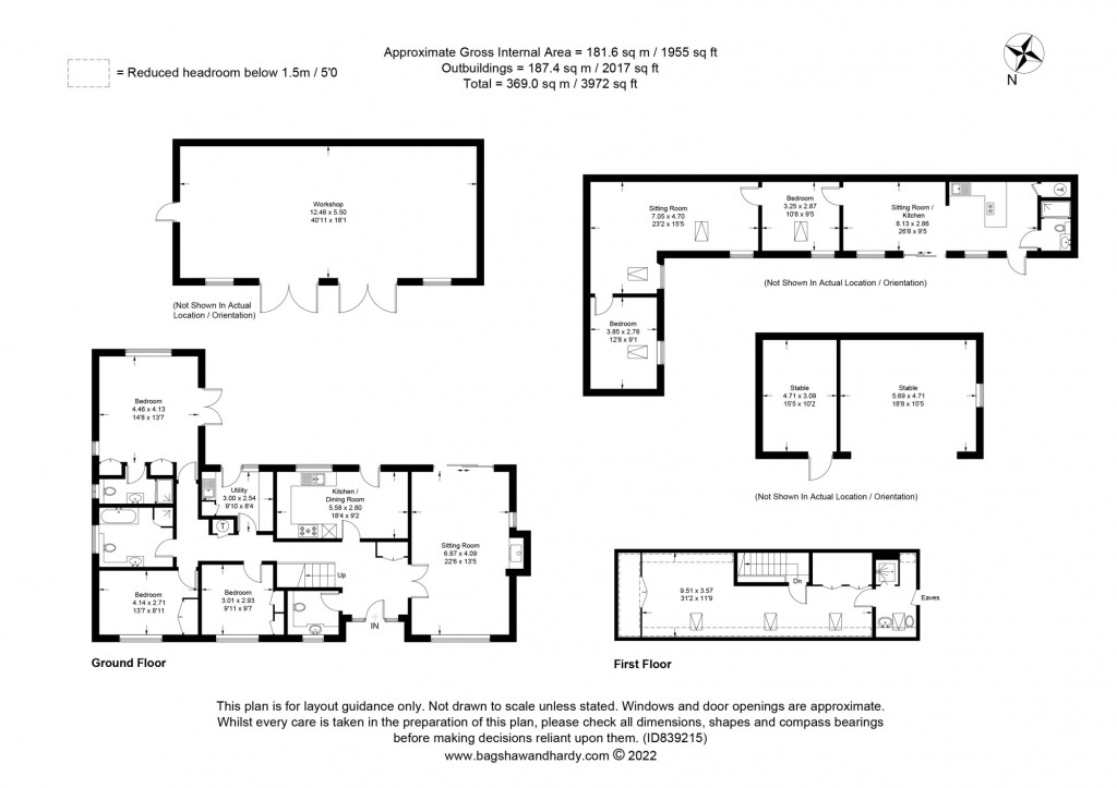 4 bed detached house to rent in Old Mead Cottage Rusper Road,  Dorking, RH5 - Property Floorplan