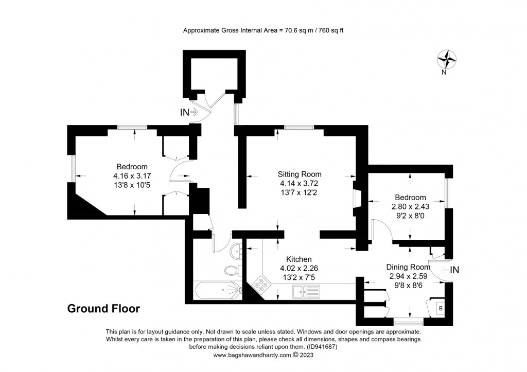 2 bed flat to rent in Merrick Place, 12 Cavendish Road, Redhill, RH1 - Property Floorplan