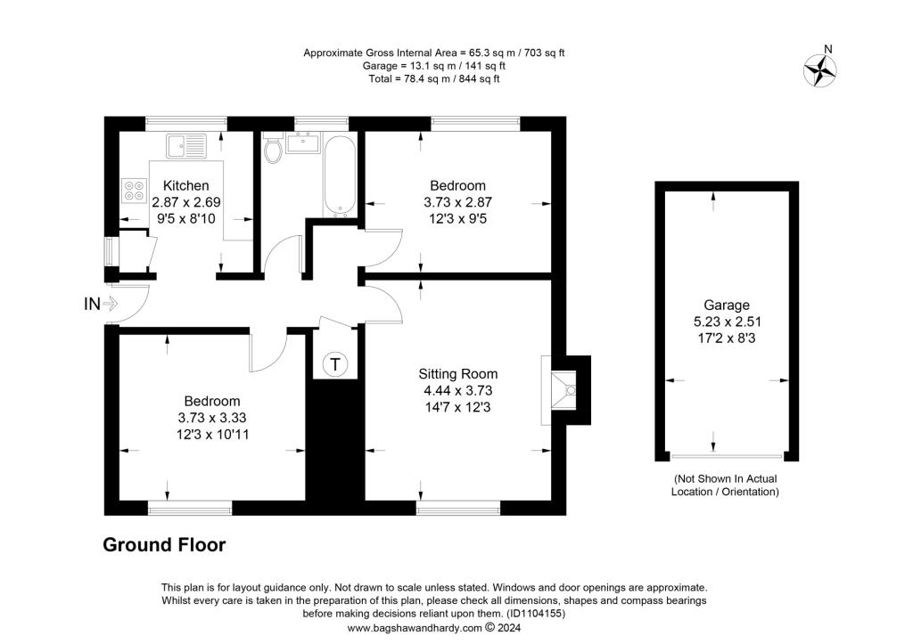 2 bed maisonette to rent in New Road,  Dorking, RH5 - Property Floorplan