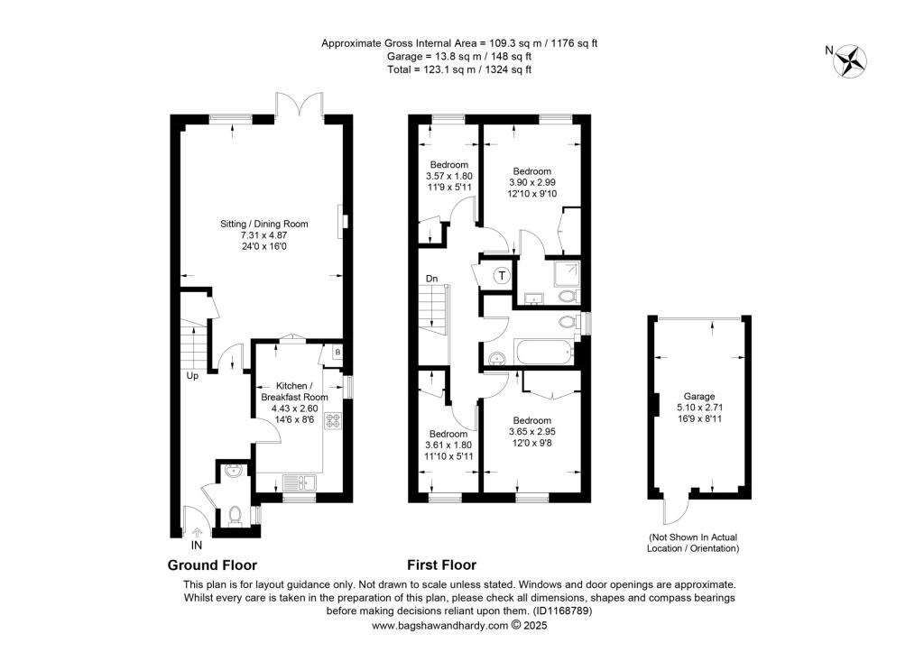 4 bed semi-detached house to rent in Village Street, Newdigate, Dorking, RH5 - Property Floorplan