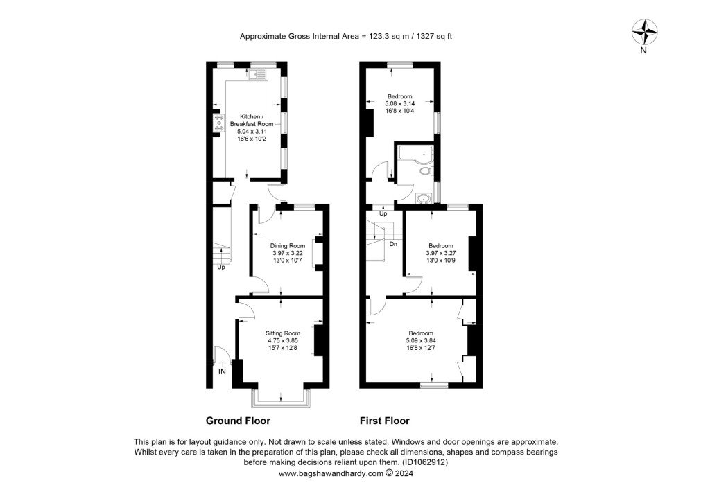 3 bed semi-detached house to rent in Lincoln Road,  Dorking, RH4 - Property Floorplan