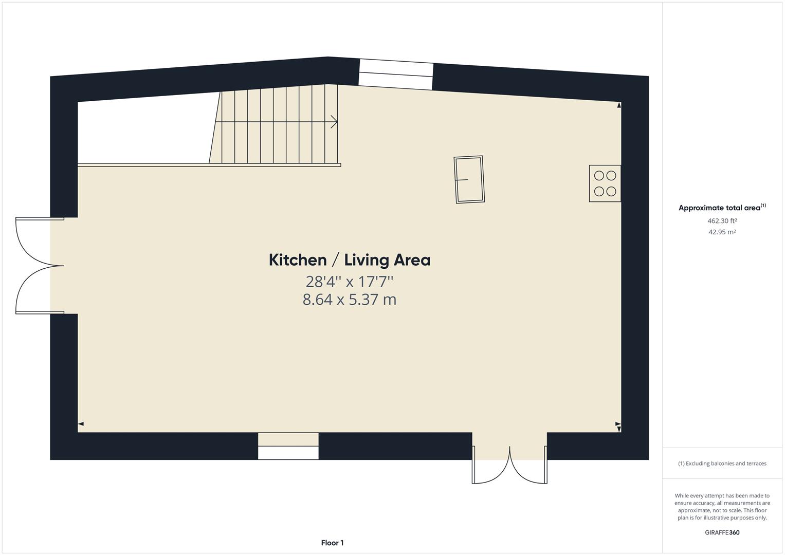 2 bed semi-detached house to rent in St Stephen, St Austell - Property floorplan