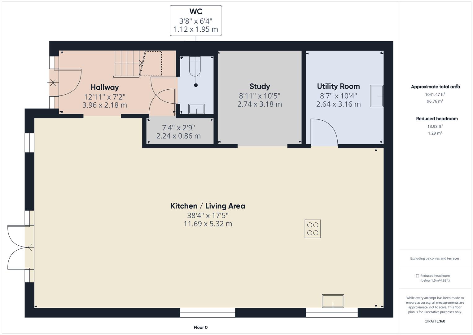 4 bed semi-detached house to rent, Boyton - Property floorplan