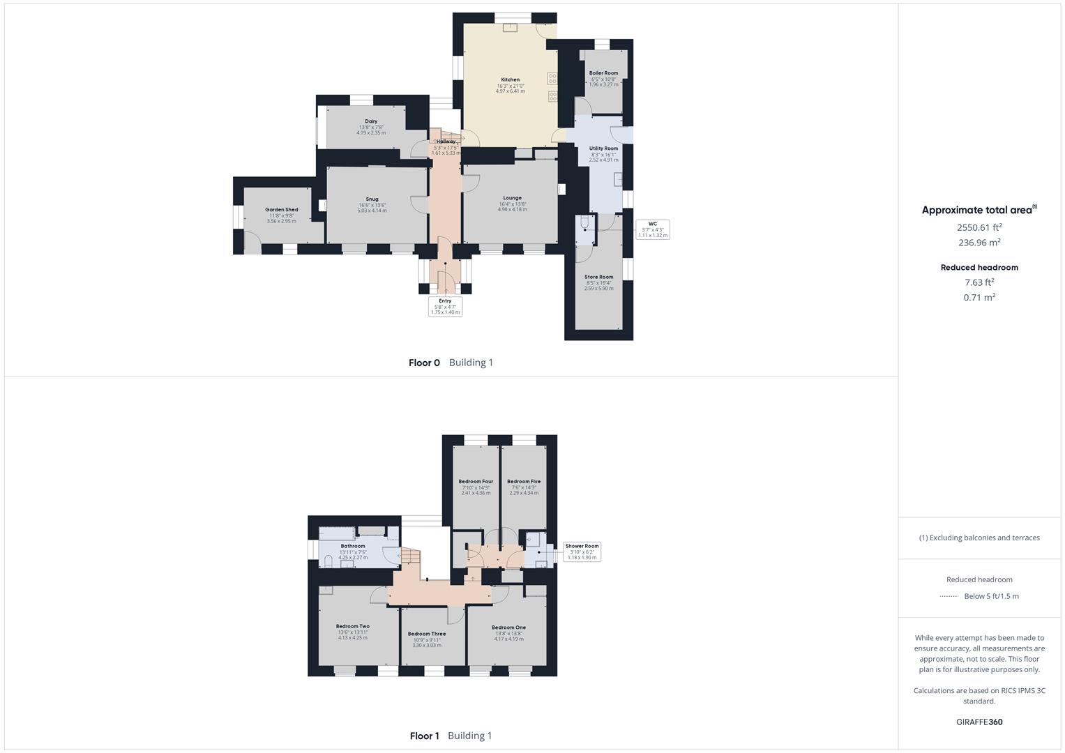 5 bed detached house to rent, Launceston - Property floorplan