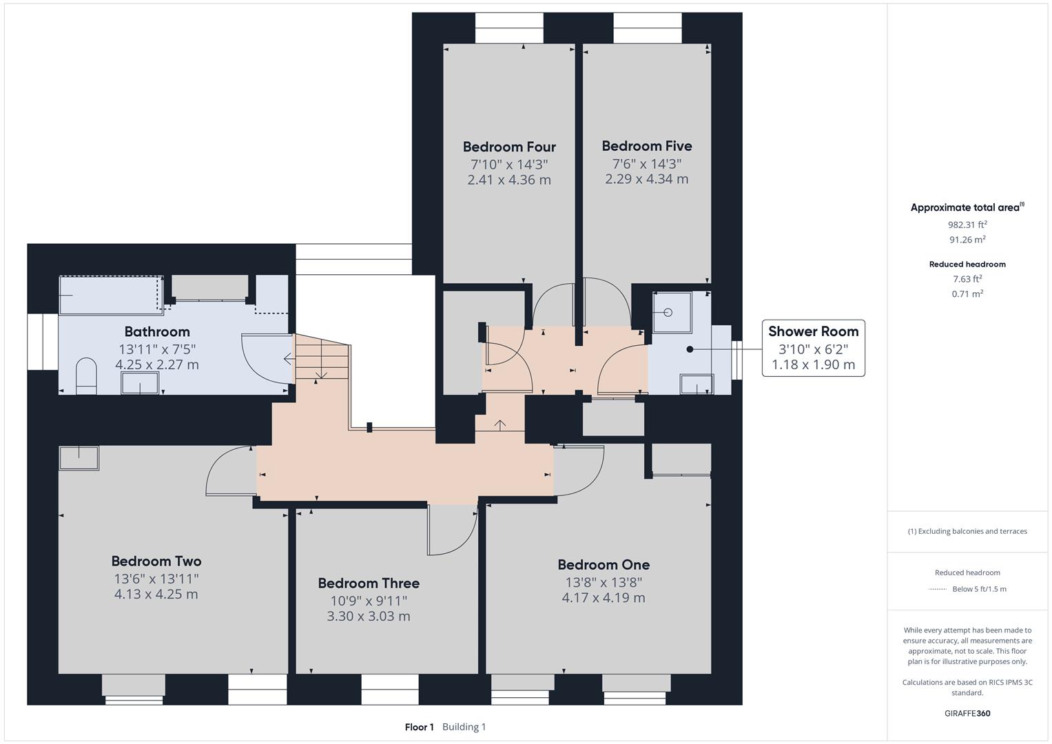 5 bed detached house to rent, Launceston - Property floorplan