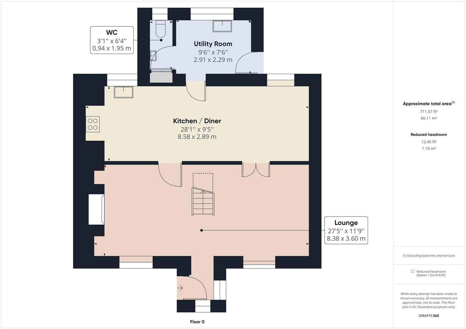 3 bed detached house to rent in Pipers Pool, Launceston - Property floorplan