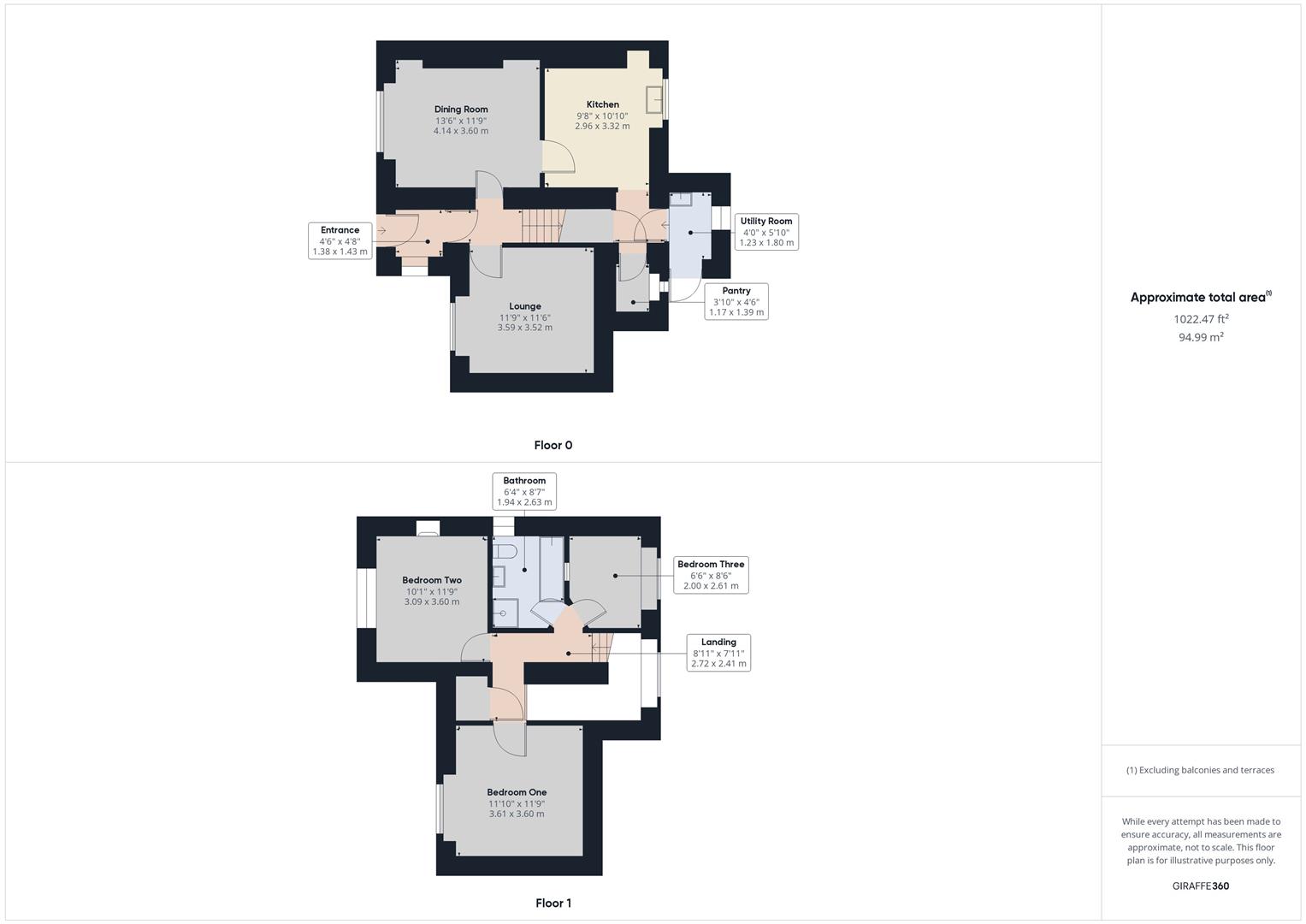 3 bed detached house to rent, Launceston - Property floorplan