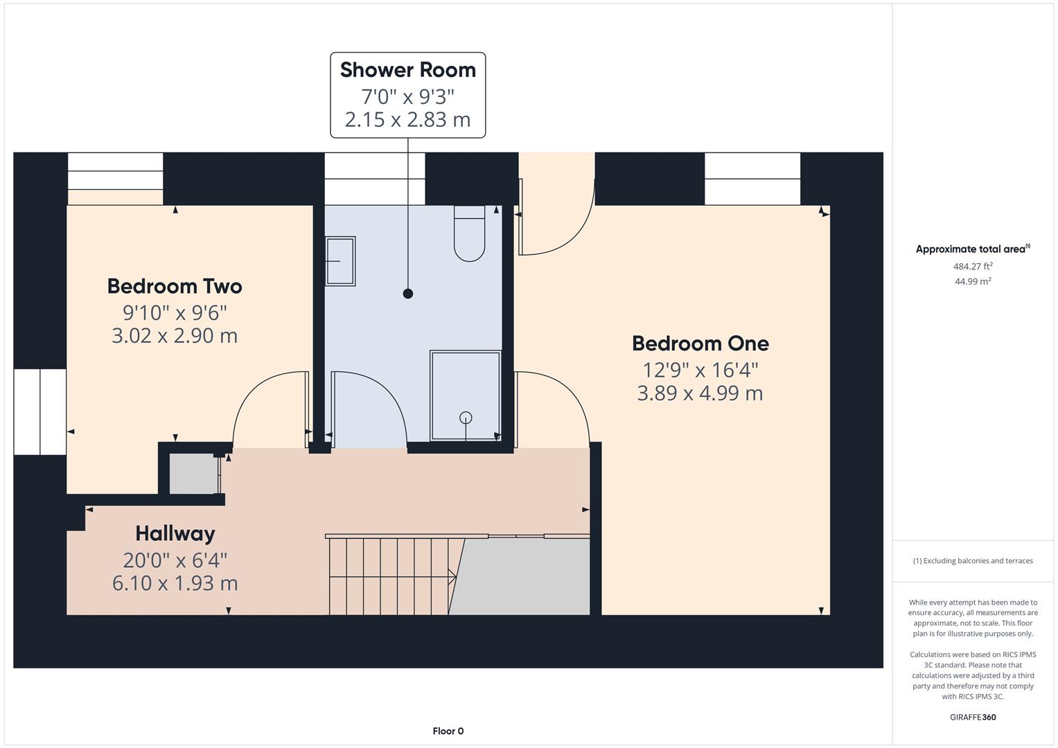 2 bed detached house to rent, Beaworthy - Property floorplan