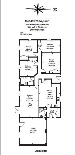 4 bed detached bungalow to rent in Ashwater, Beaworthy - Property floorplan