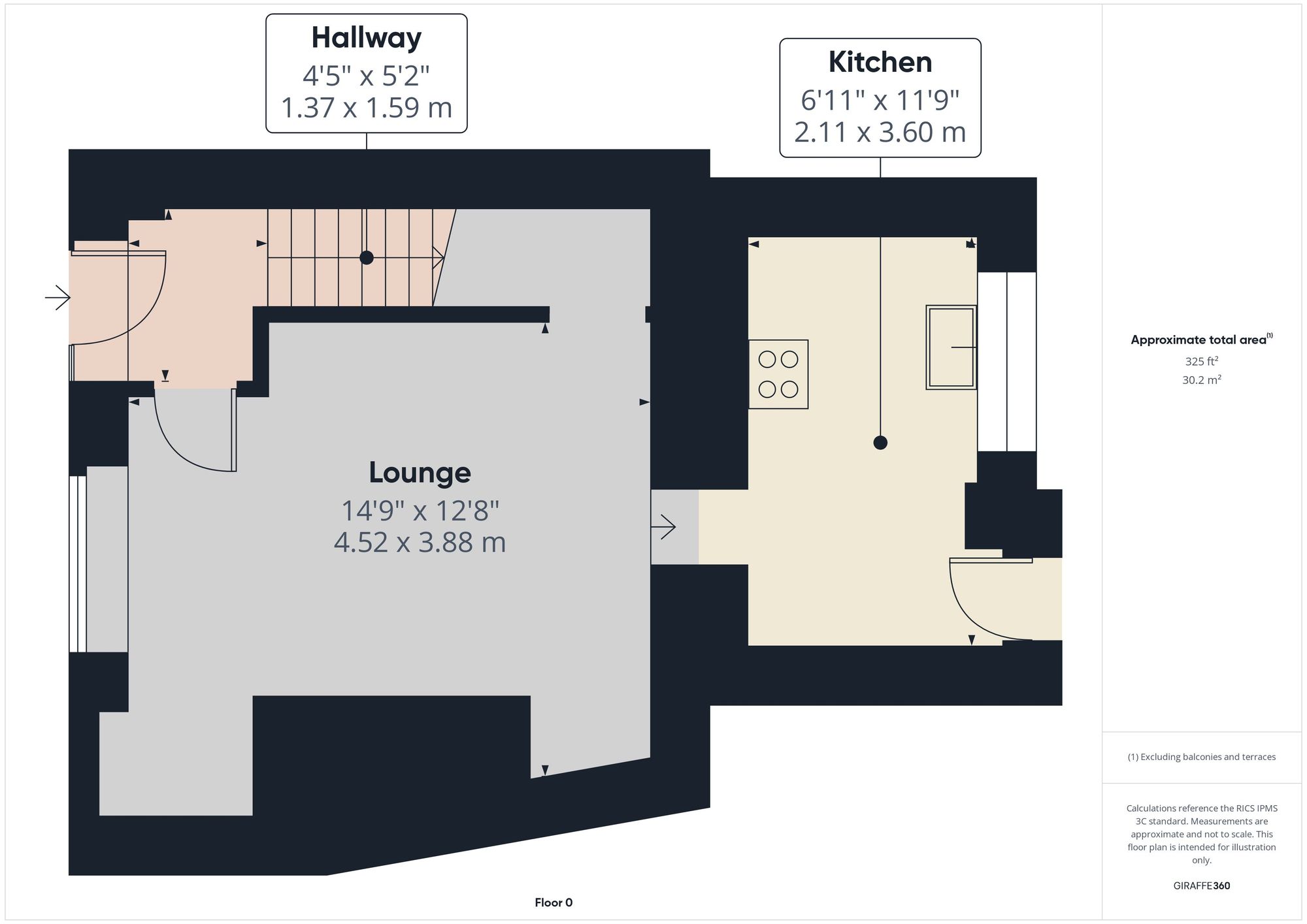 2 bed mid-terraced house to rent in High Street, Topsham, EX3 - Property floorplan