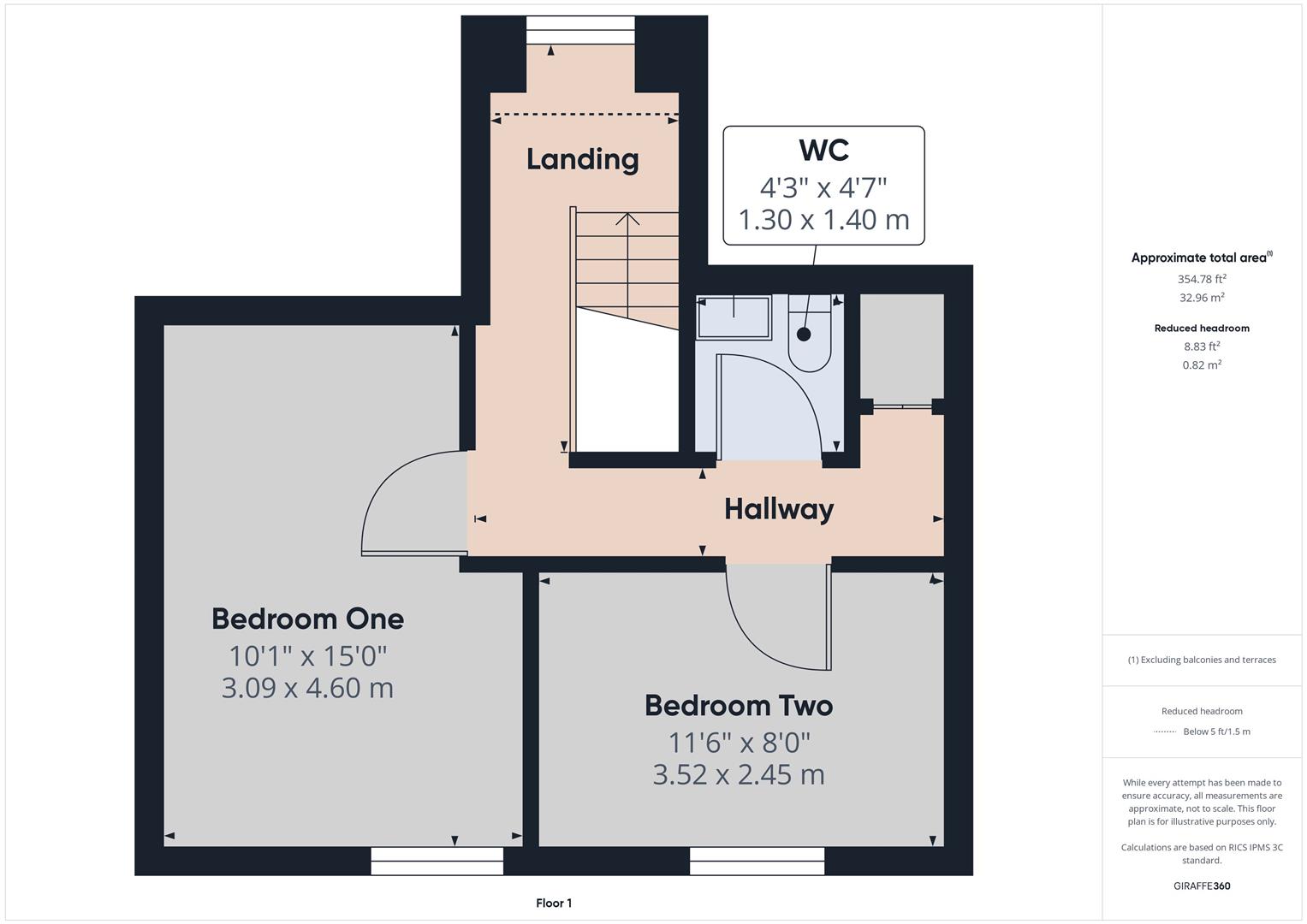 2 bed semi-detached house to rent in Lower Townlake Farm, Tavistock - Property floorplan