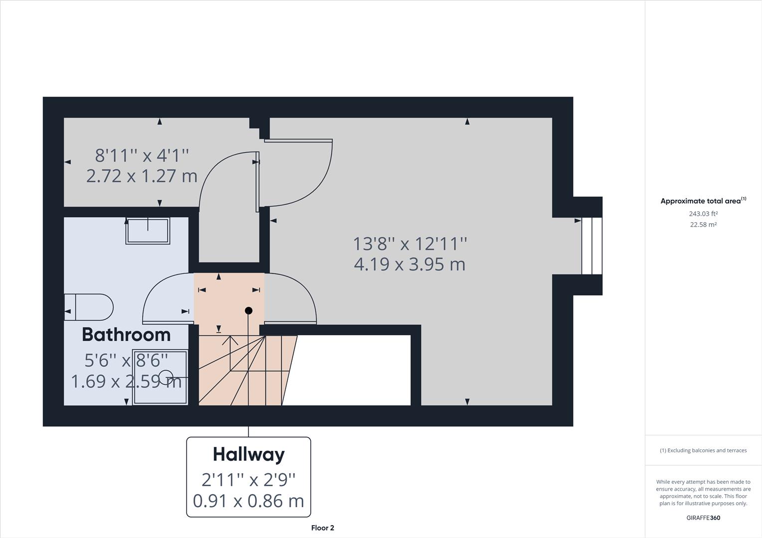 3 bed terraced house to rent in Lavender Road, Devon - Property floorplan