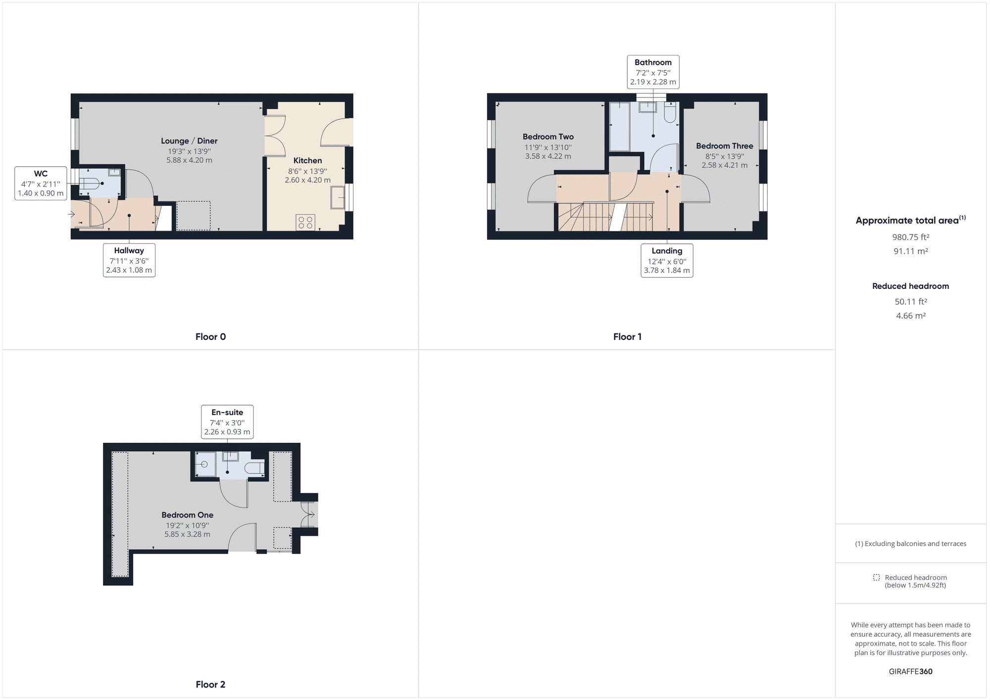 3 bed end of terrace house to rent in Reddicliffe Mews, Okehampton - Property floorplan