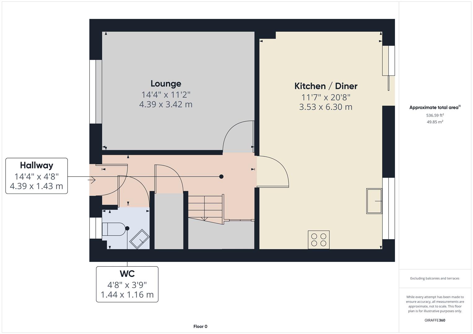 3 bed detached house to rent in Cider Press Road, Launceston - Property floorplan