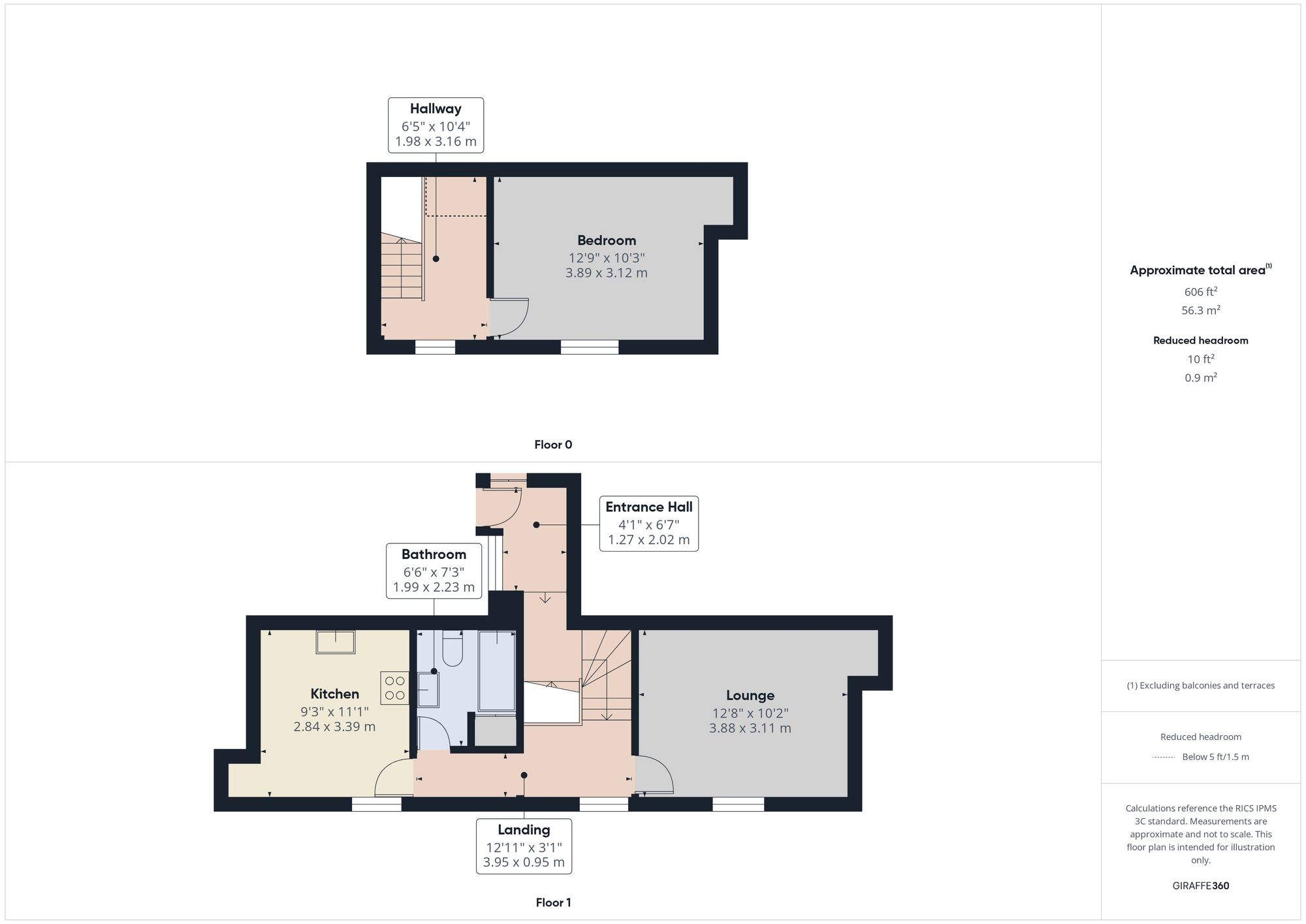 1 bed flat to rent in Church Street, Launceston, PL15 - Property floorplan