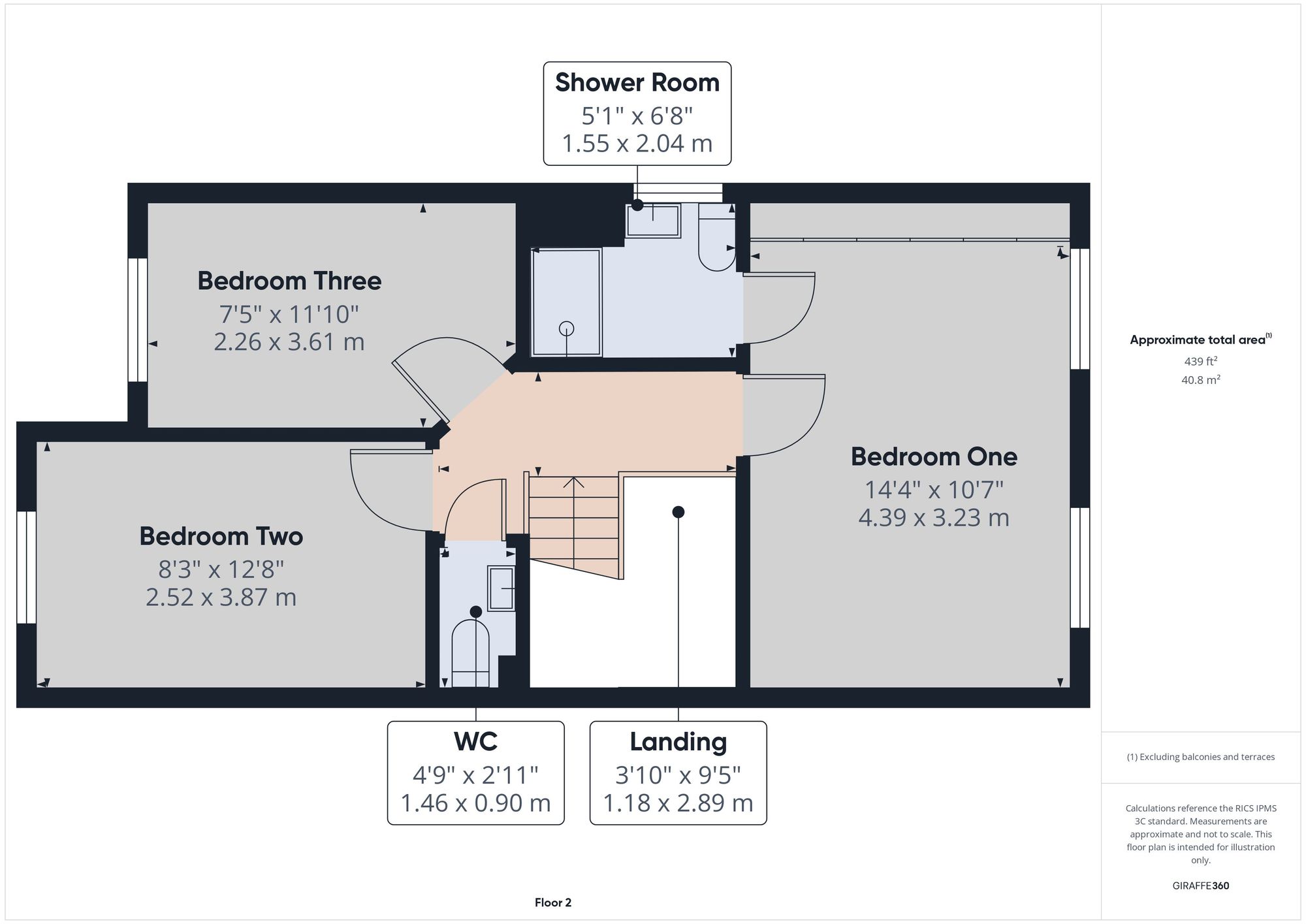 4 bed semi-detached house to rent in Chestnut Drive, Launceston, PL15 - Property floorplan