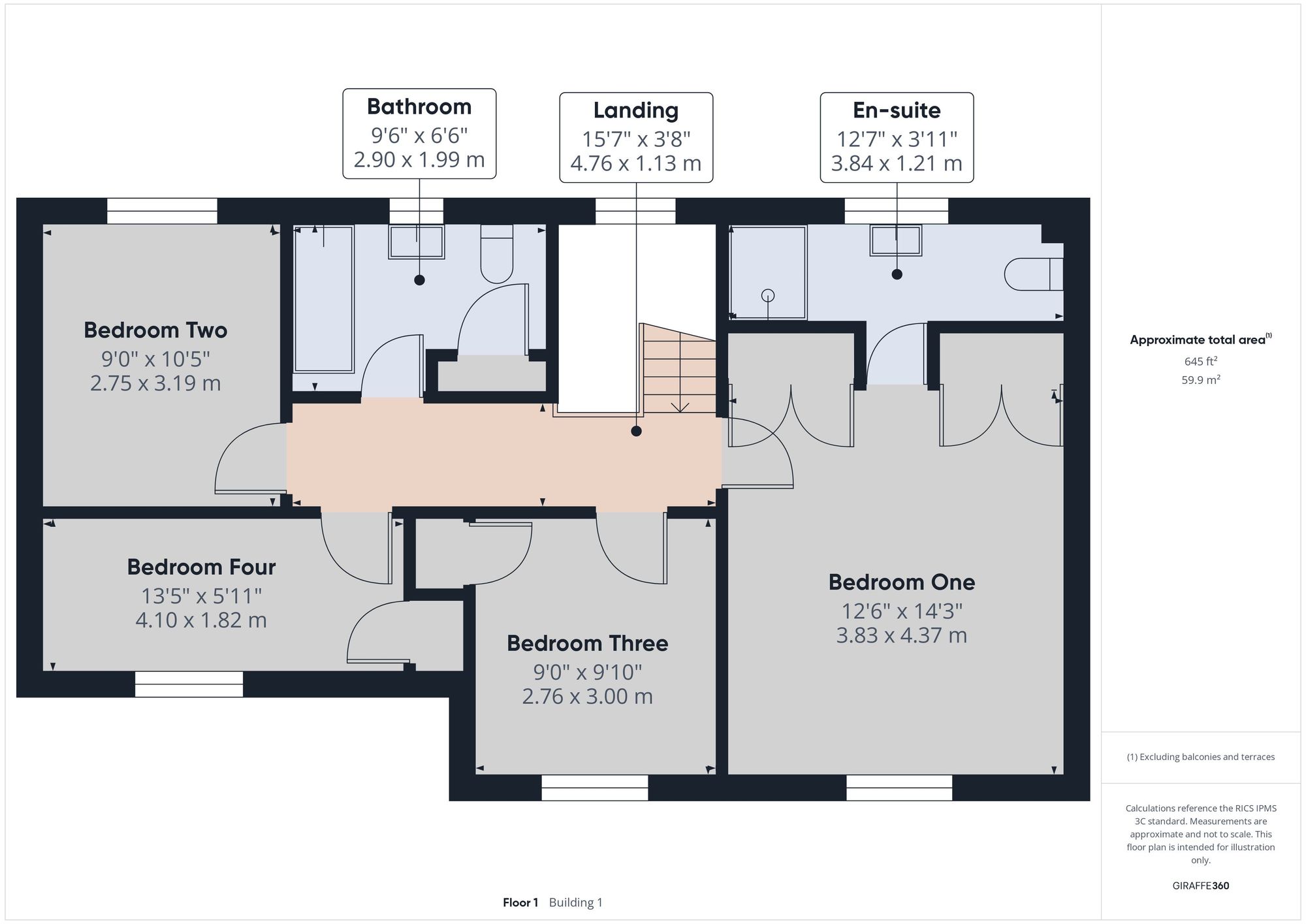4 bed detached house to rent in Boyton, Launceston - Property floorplan