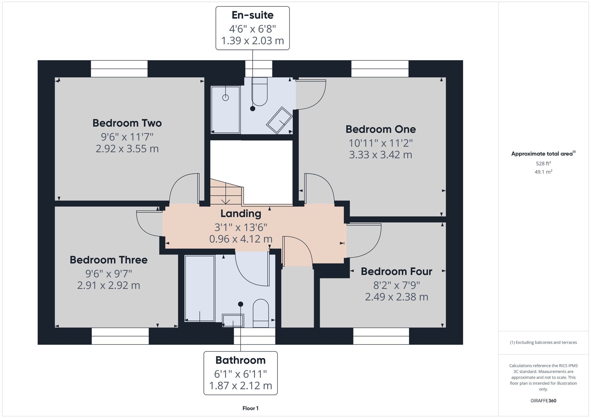4 bed detached house to rent in 2 Avalen Way, Coads Green, PL15 - Property floorplan