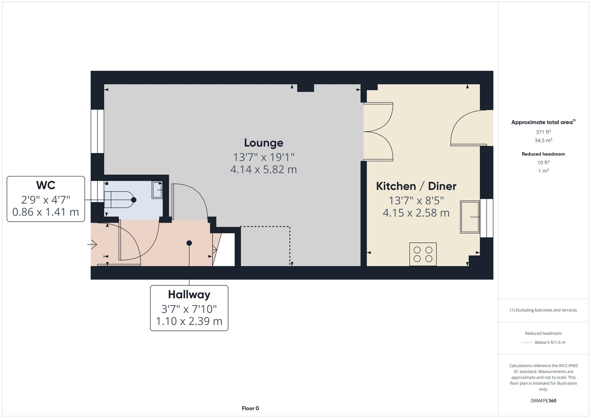 3 bed terraced house to rent in Reddicliffe Mews, Okehampton - Property floorplan