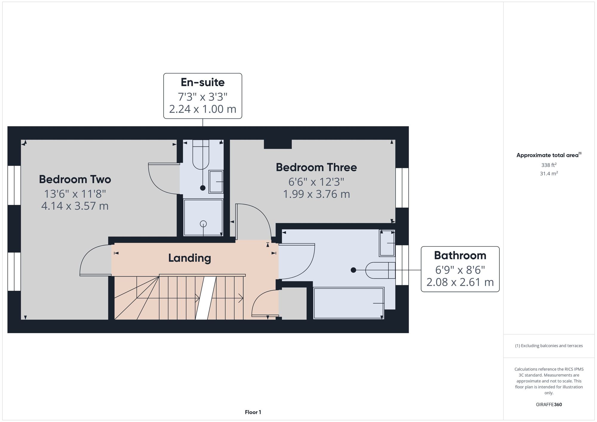 3 bed terraced house to rent in Reddicliffe Mews, Okehampton - Property floorplan