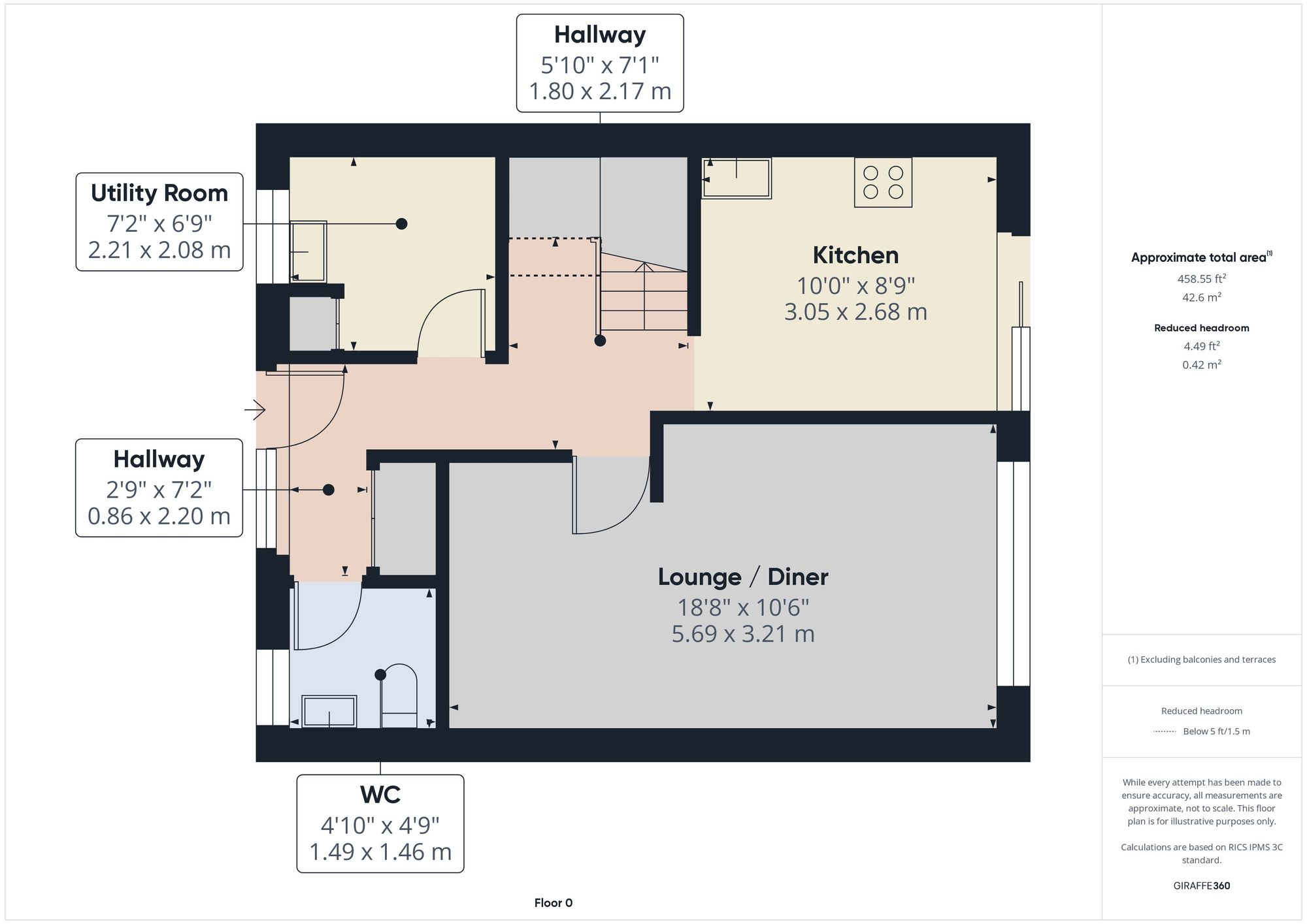 3 bed mid-terraced house to rent in St. Leonards Road, Launceston - Property floorplan