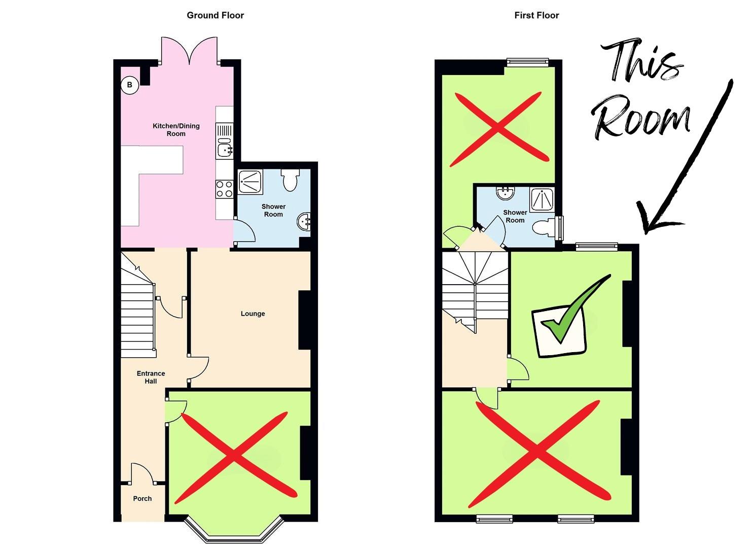 1 bed terraced house to rent in Ferry Road, Cardiff - Property floorplan