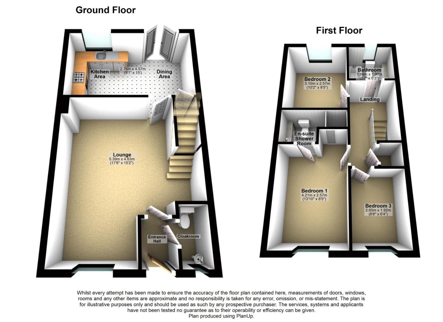 3 bed semi-detached house to rent in Schooner Circle, Newport - Property floorplan