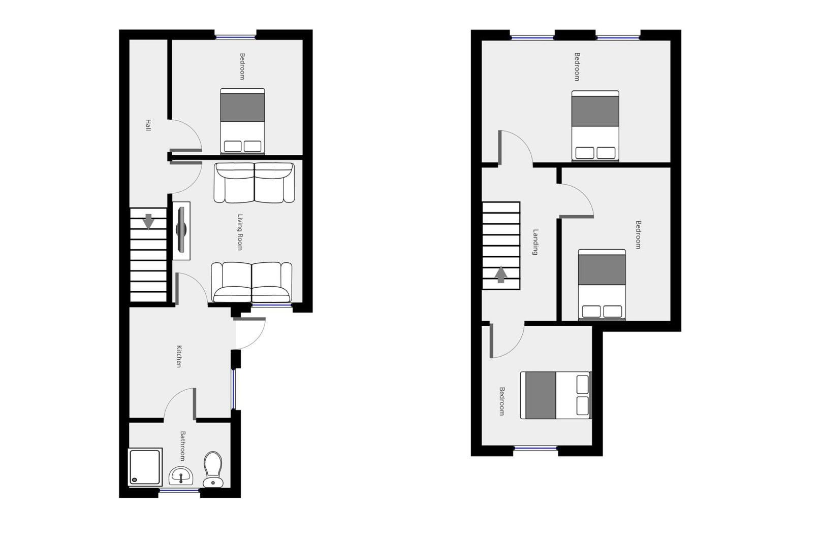 4 bed terraced house to rent in Robert Street, Cardiff - Property floorplan