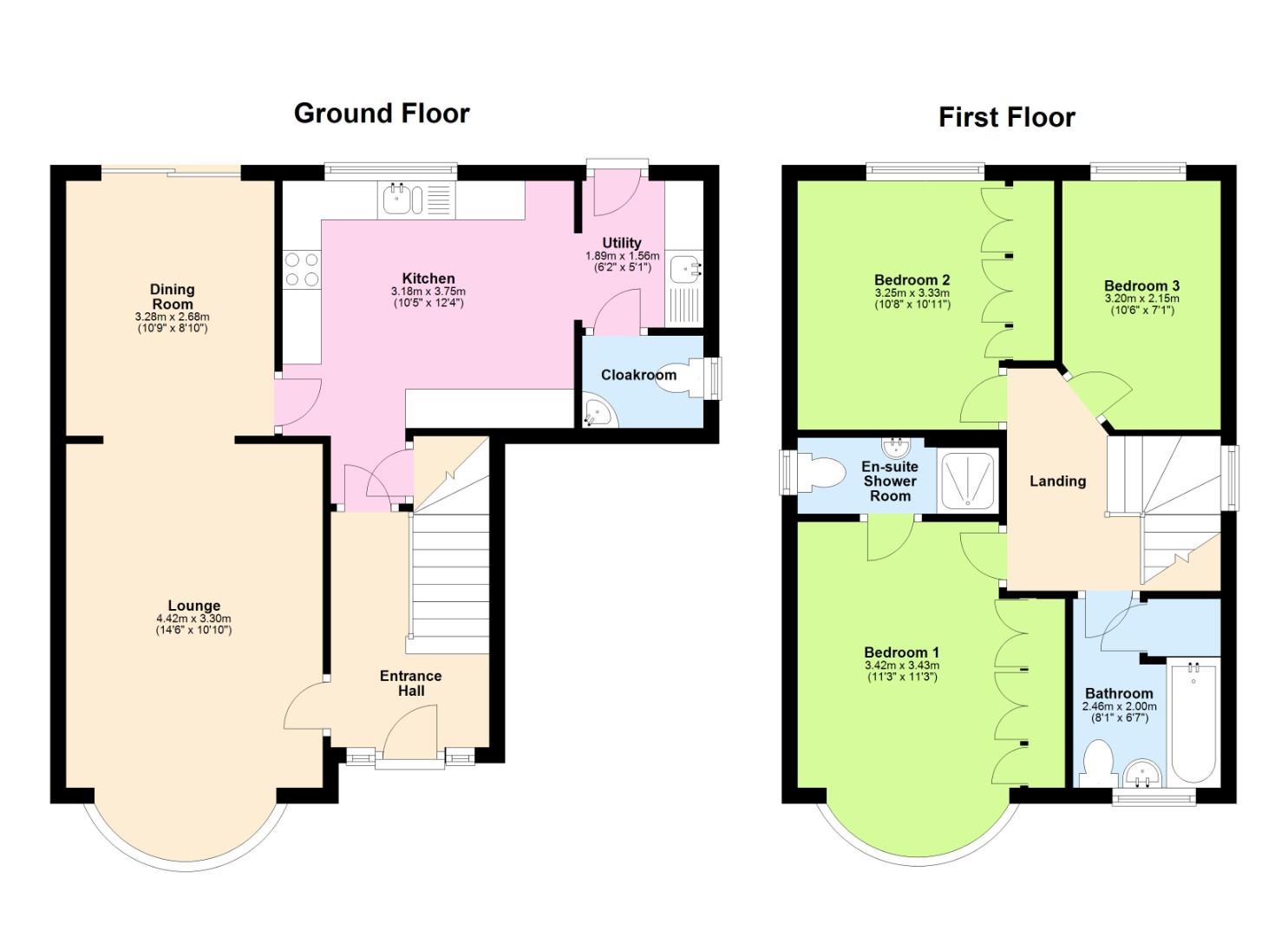 3 bed detached house to rent in Page Drive, Cardiff - Property floorplan