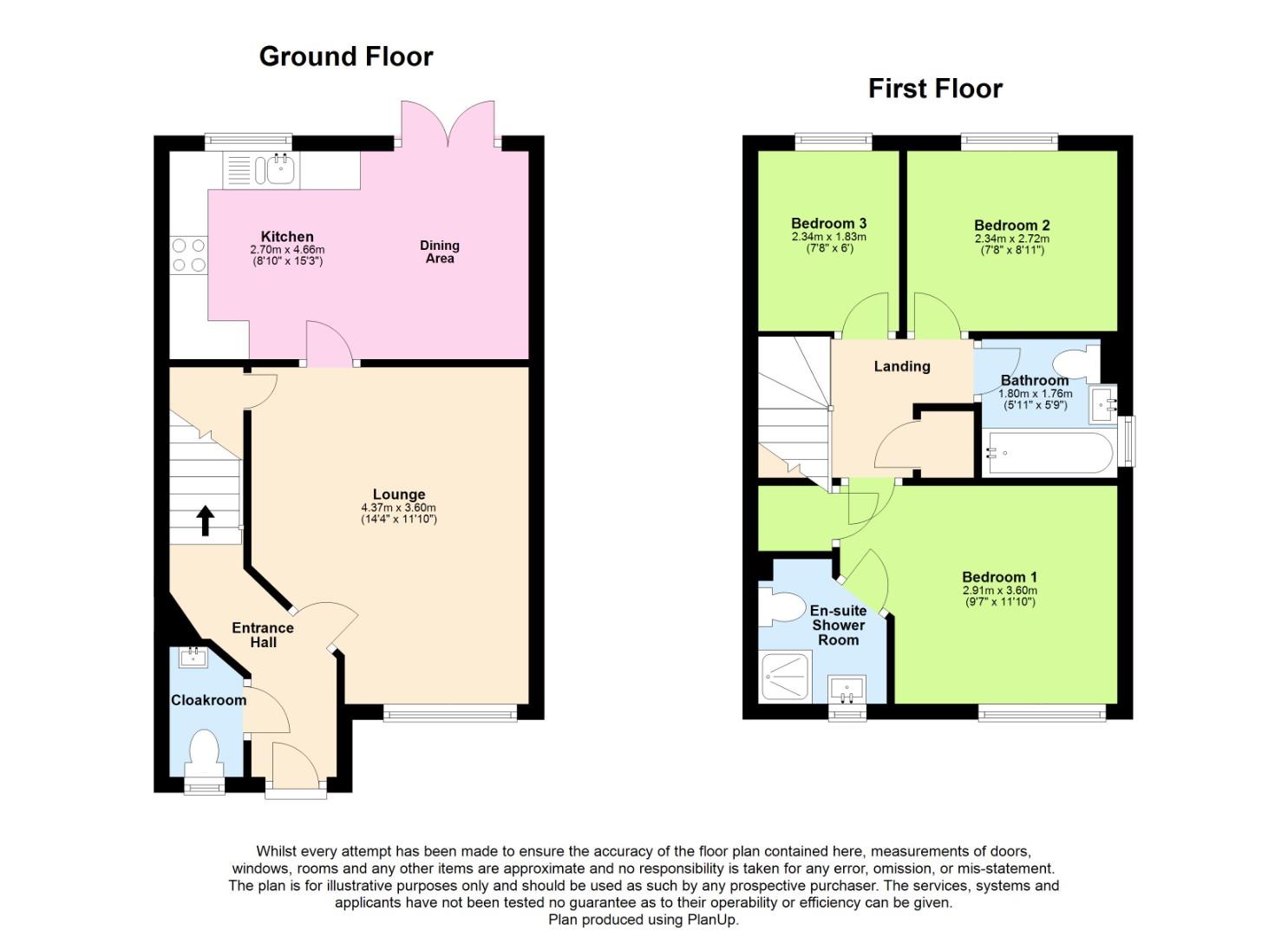 3 bed semi-detached house for sale in Clos Thomas, Cardiff - Property floorplan