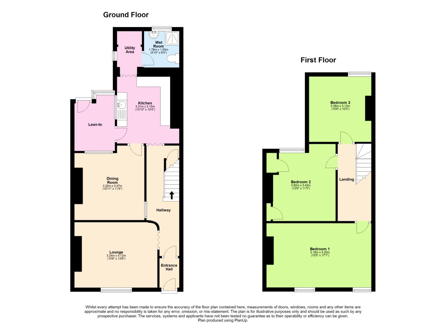 3 bed terraced house for sale in Derlwyn Street, Phillipstown - Property floorplan