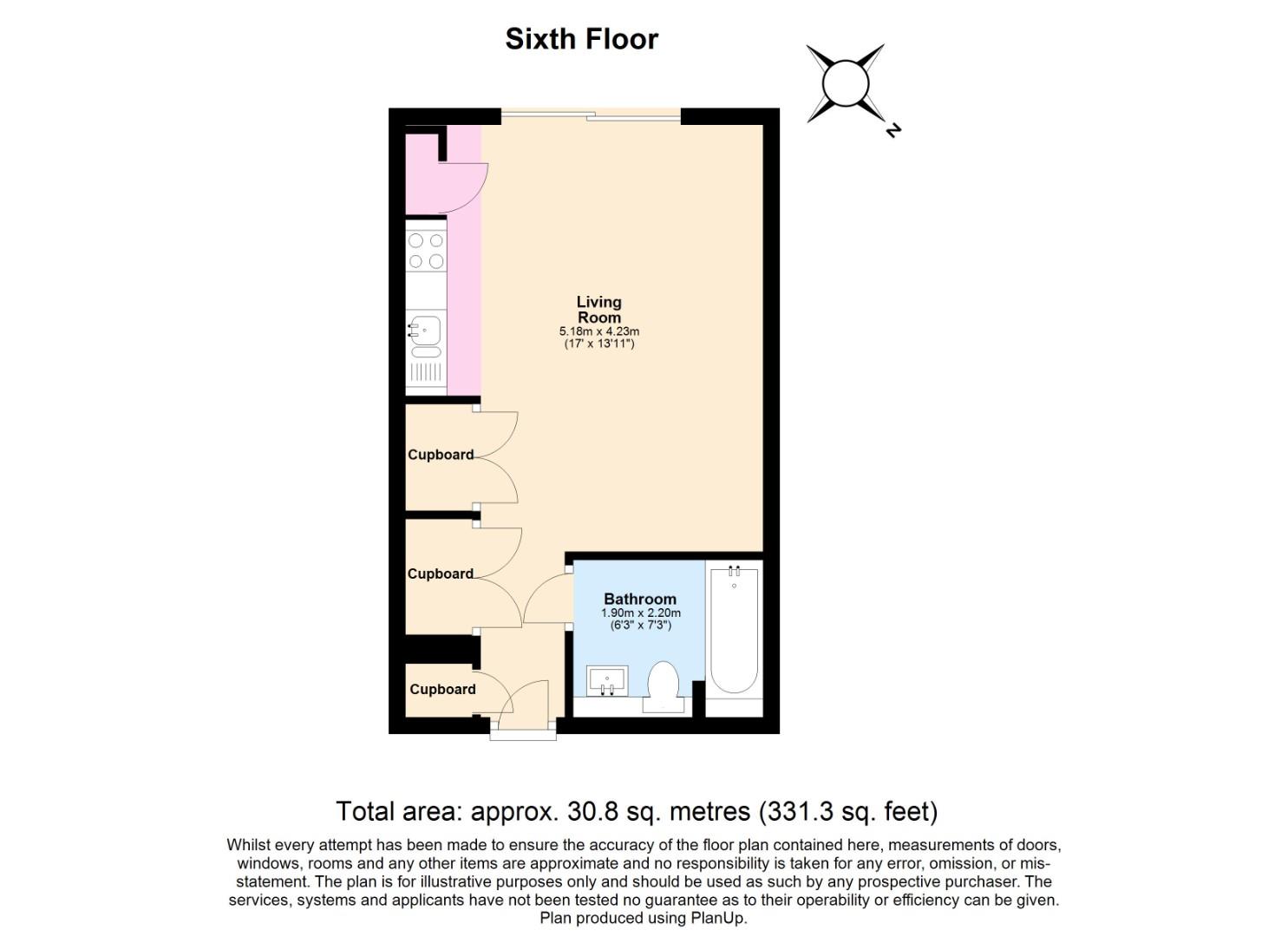 Apartment for sale in Bute Terrace, Cardiff - Property floorplan